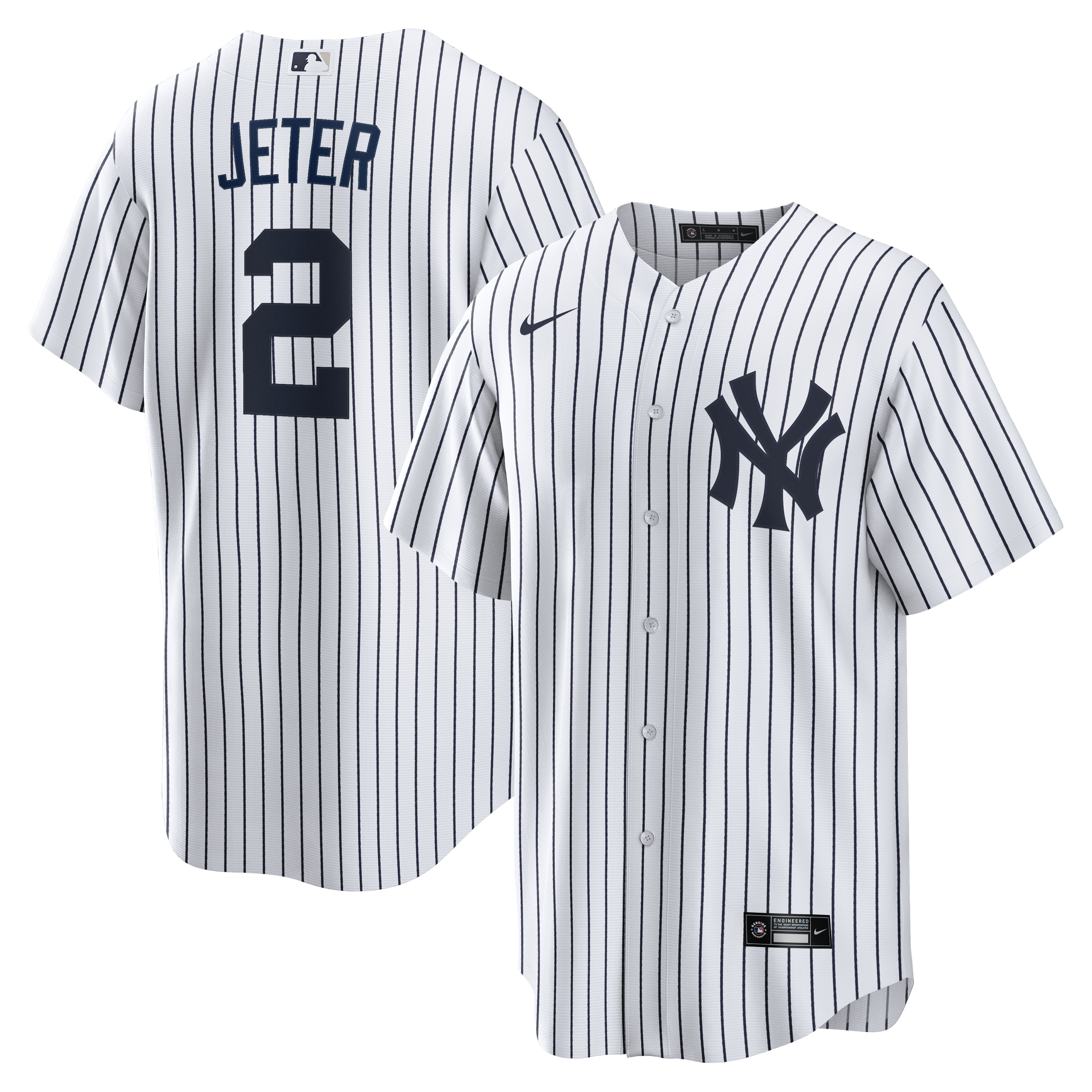 Men's Nike Derek Jeter White New York Yankees Home Retired Player Replica Jersey
