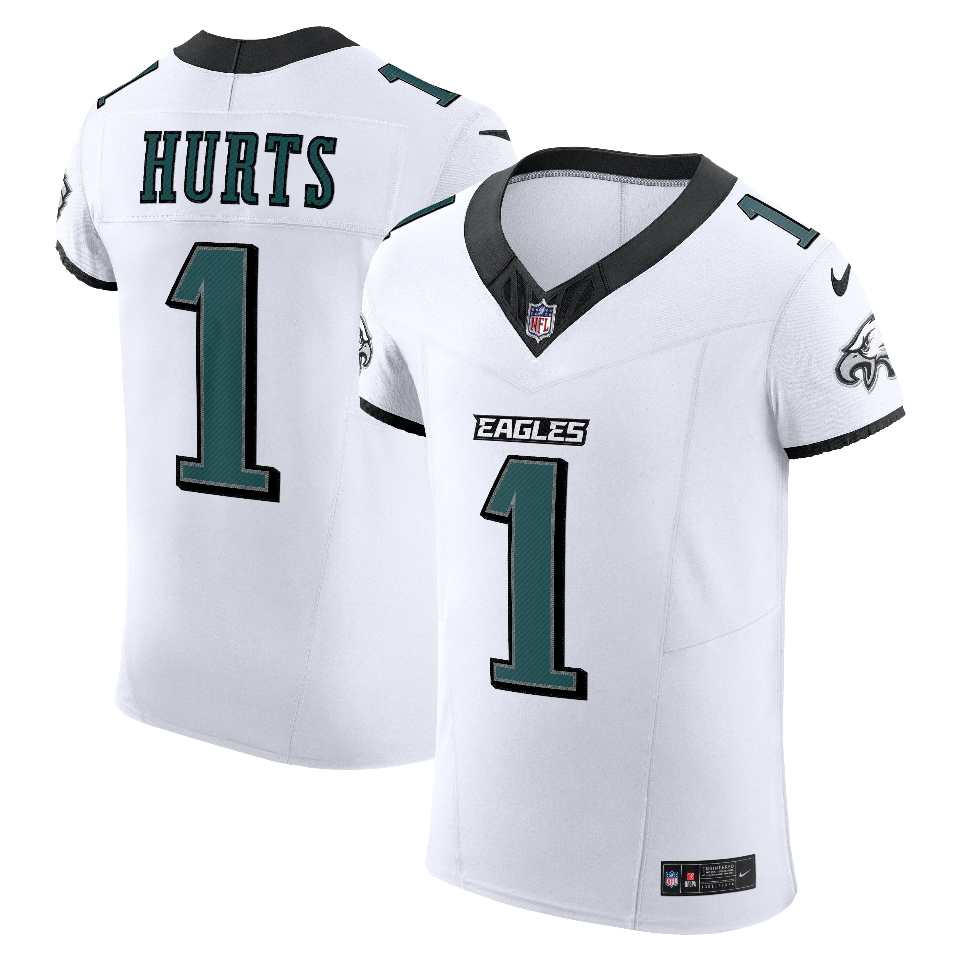Men's Nike Jalen Hurts White Philadelphia Eagles Vapor F.U.S.E. Elite Jersey