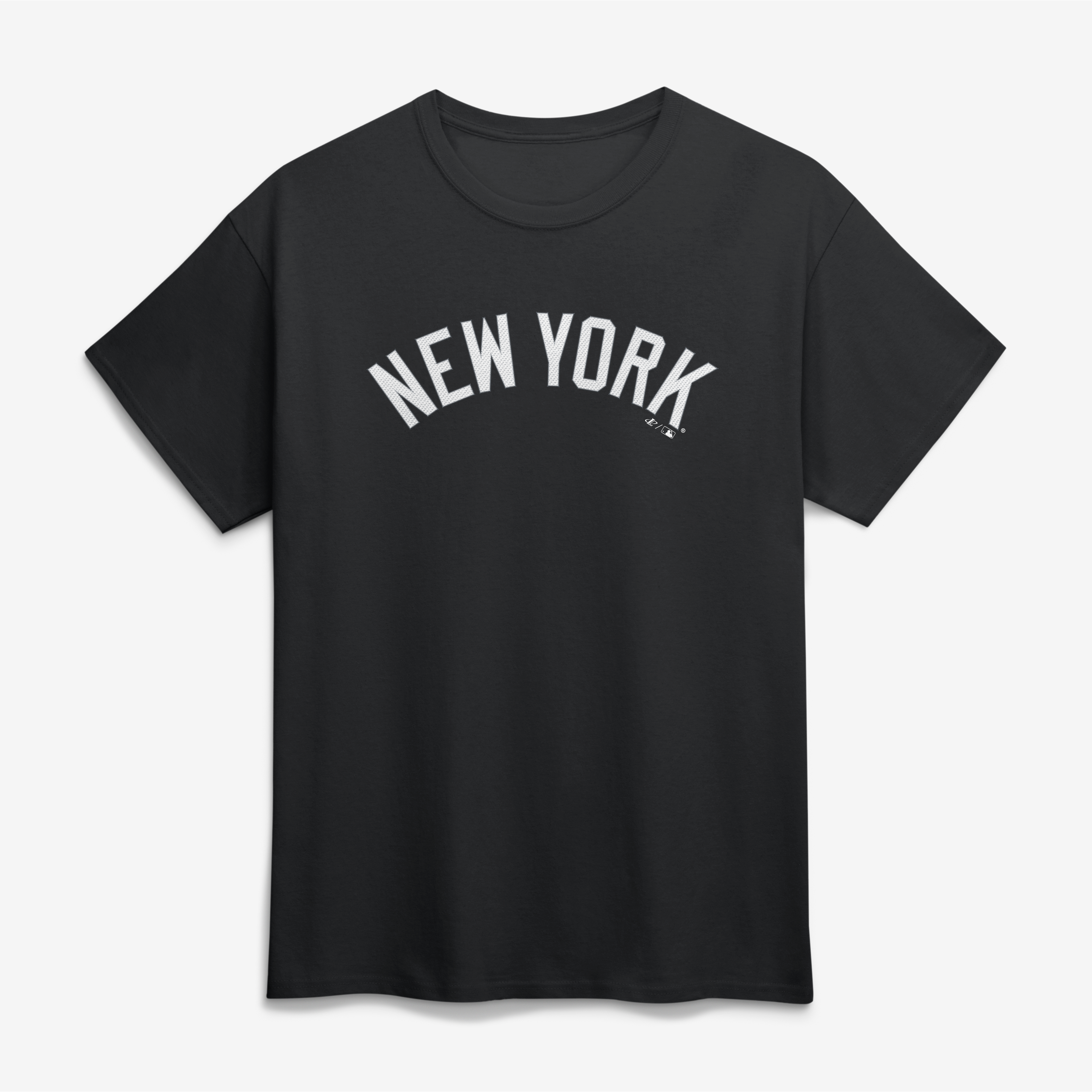 Men's Logo Athletic Black New York Yankees Wordmark T-Shirt