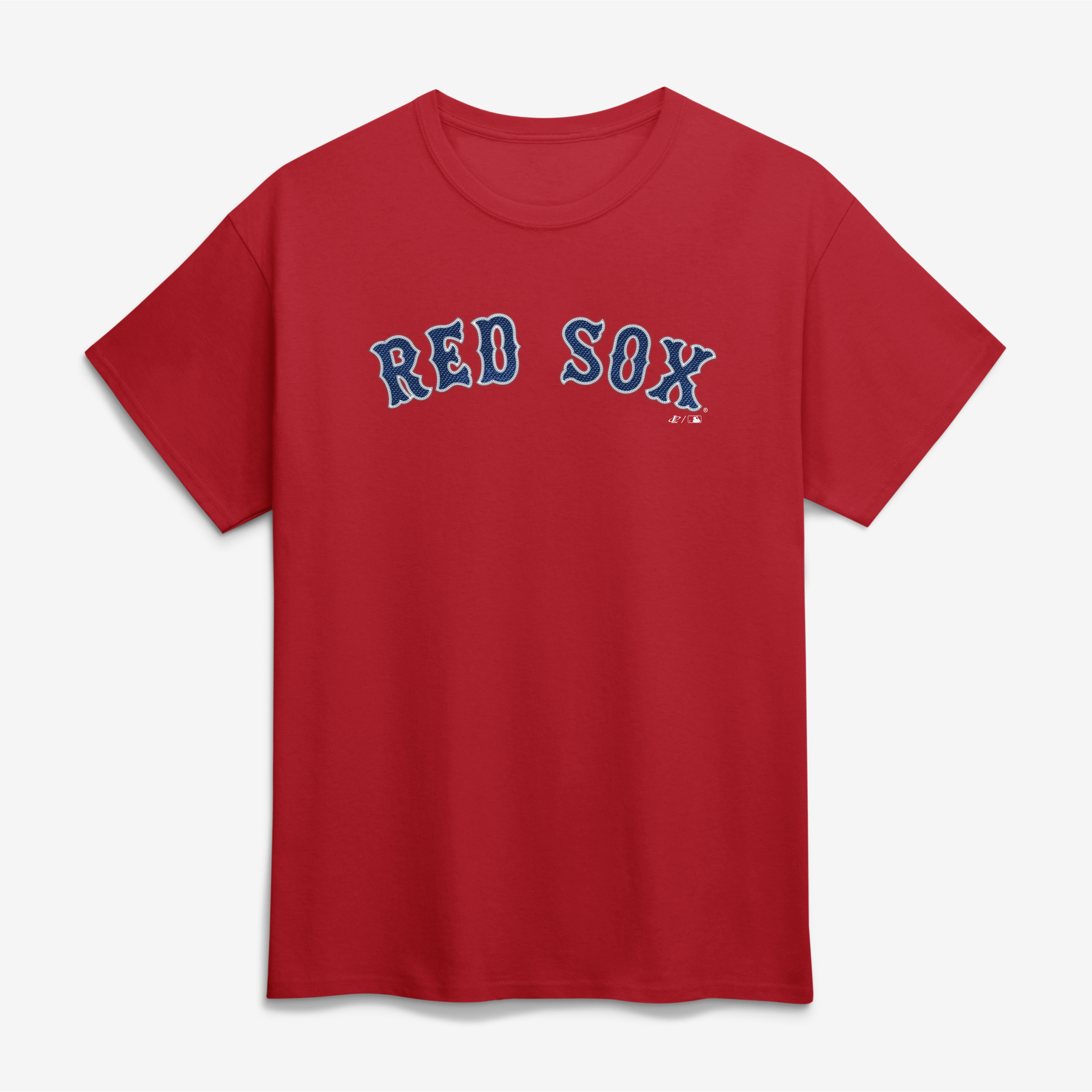 Men's Logo Athletic Red Boston Red Sox Wordmark T-Shirt