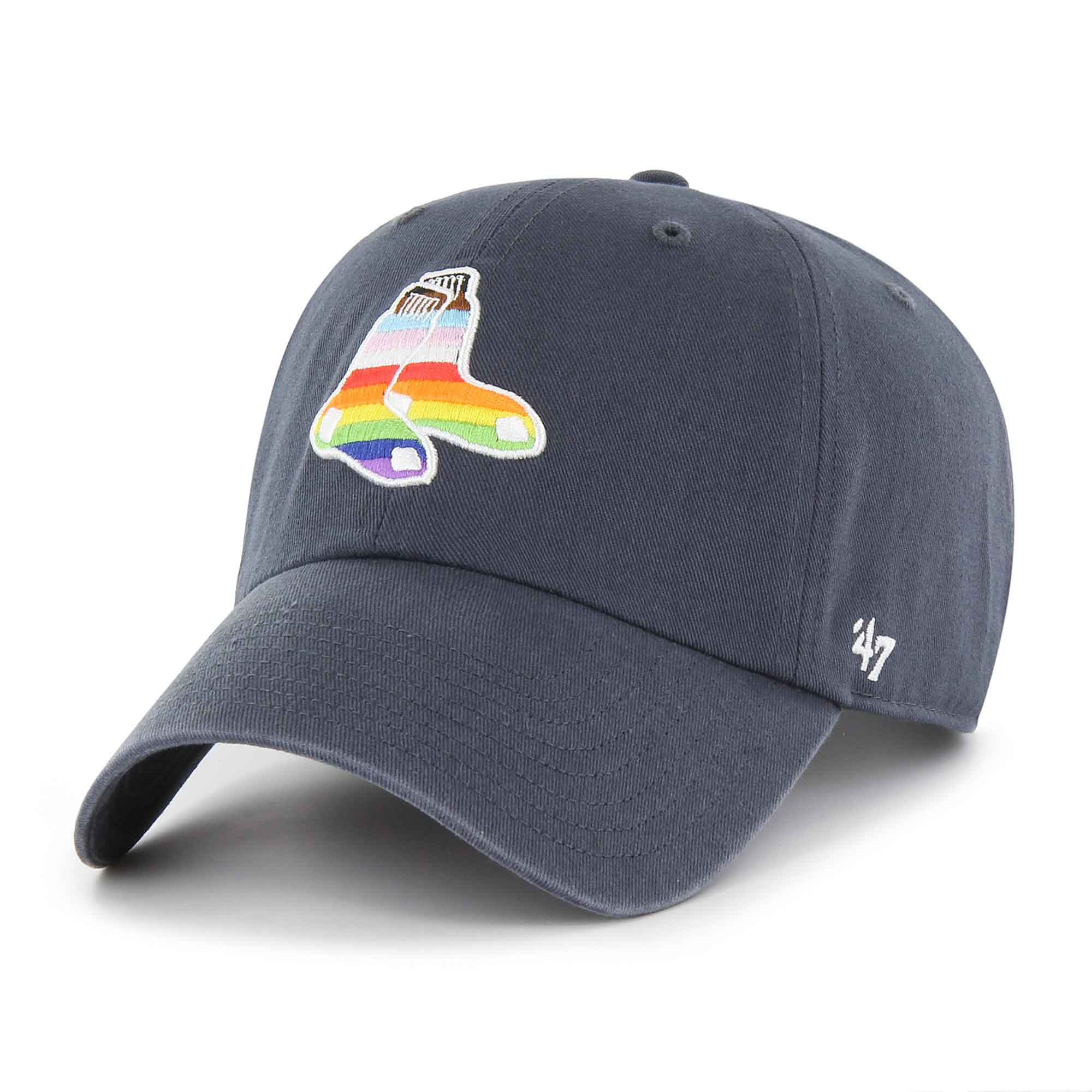 Men's '47  Navy Boston Red Sox Two Sox Pride Adjustable Hat