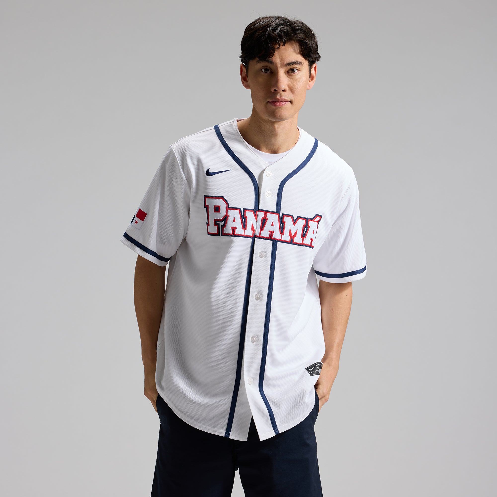 Men's Nike White Panama Baseball 2026 World Baseball Classic Home Stadium Jersey
