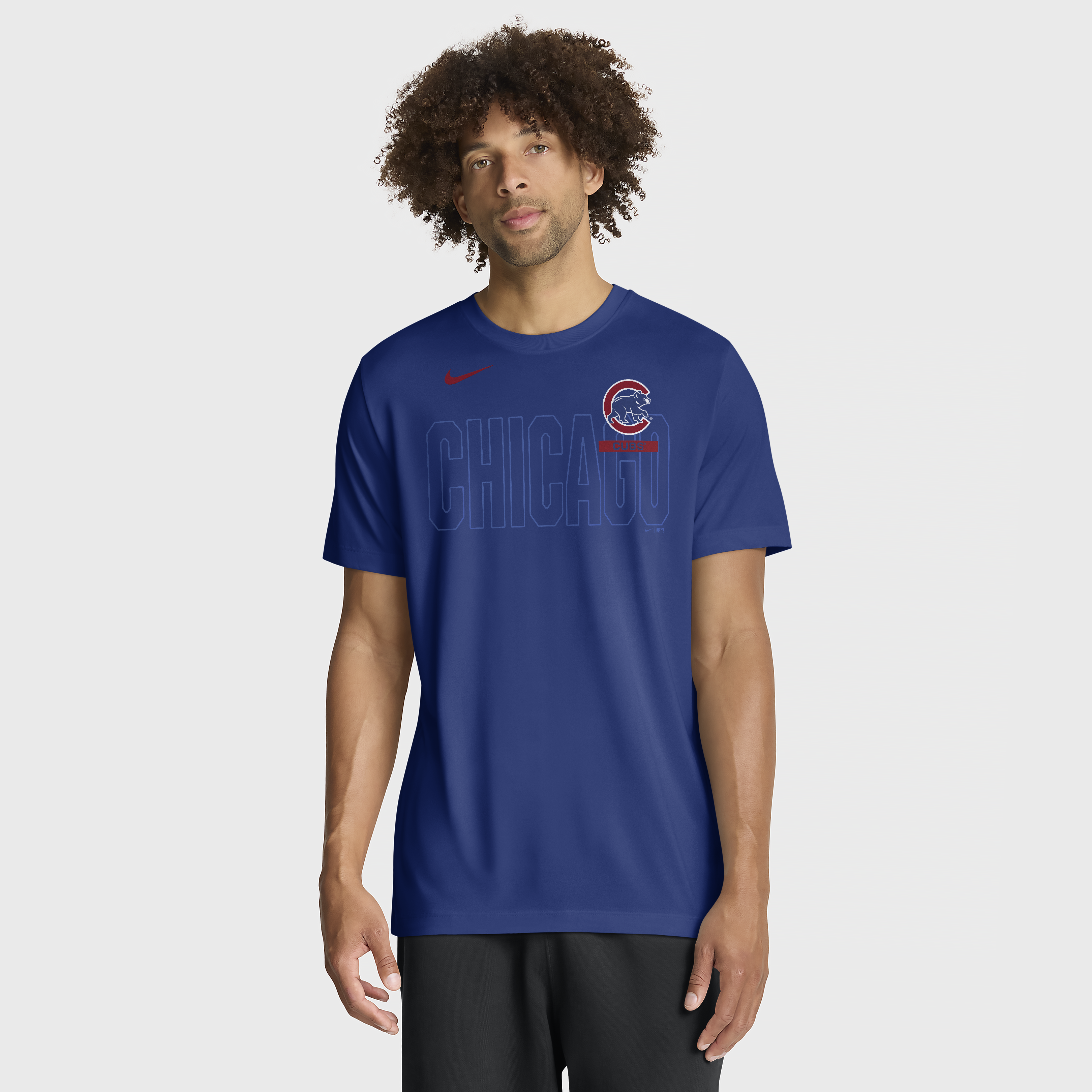 Men's Nike Royal Chicago Cubs Knockout Team Legend Dri-FIT T-Shirt