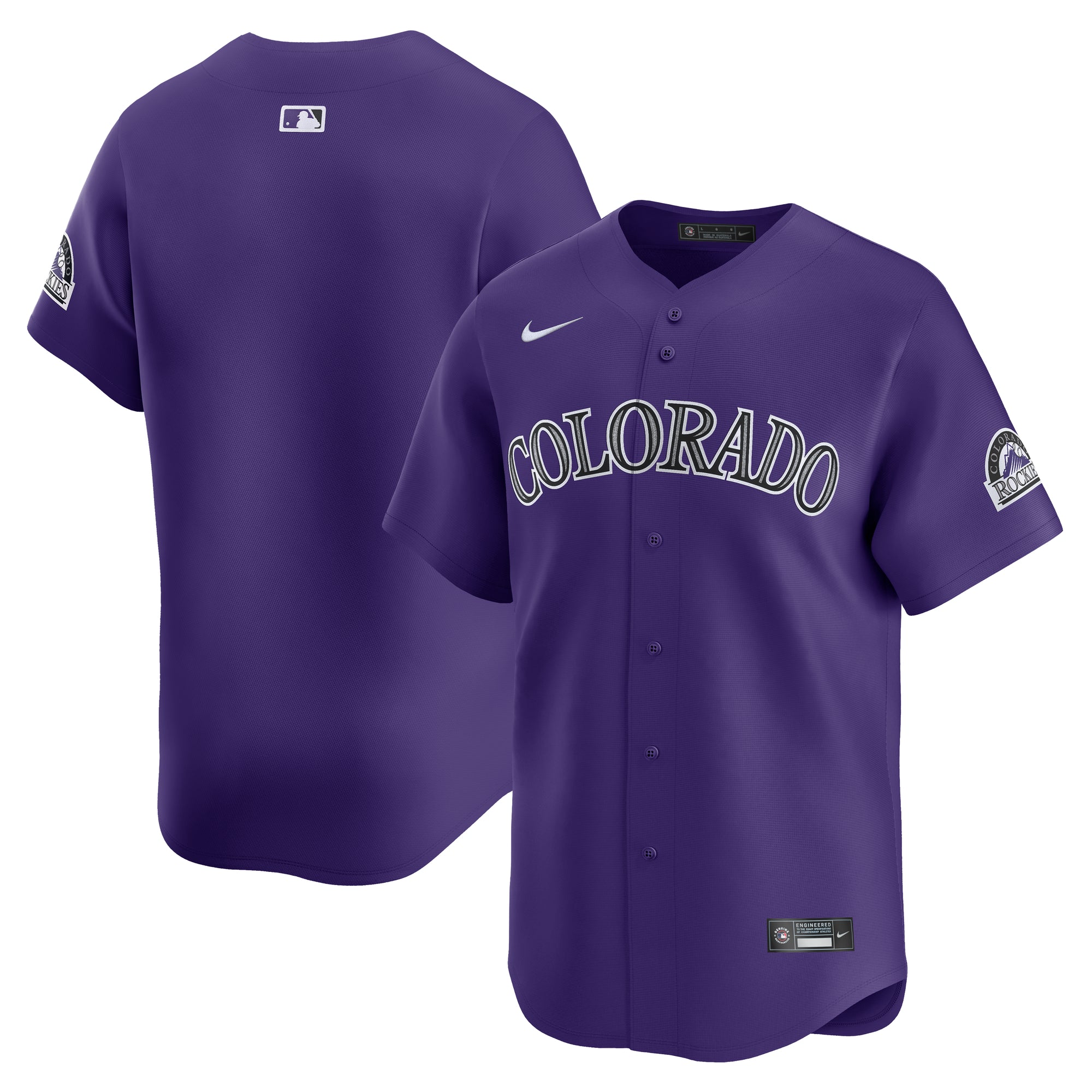 Men's Nike  Purple Colorado Rockies Alternate Limited Jersey