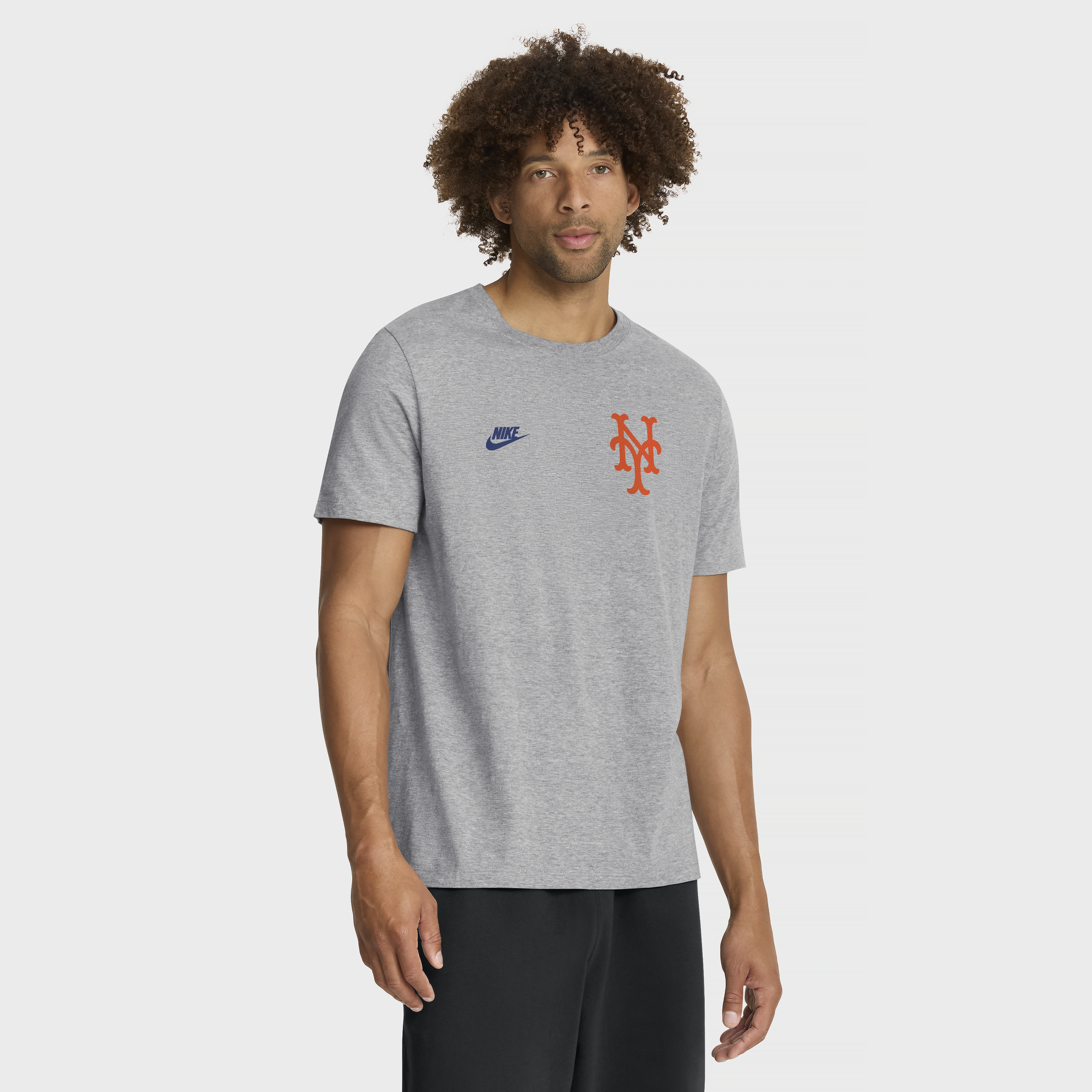 Men's Nike Heather Gray New York Mets Cooperstown 2-Hit T-Shirt