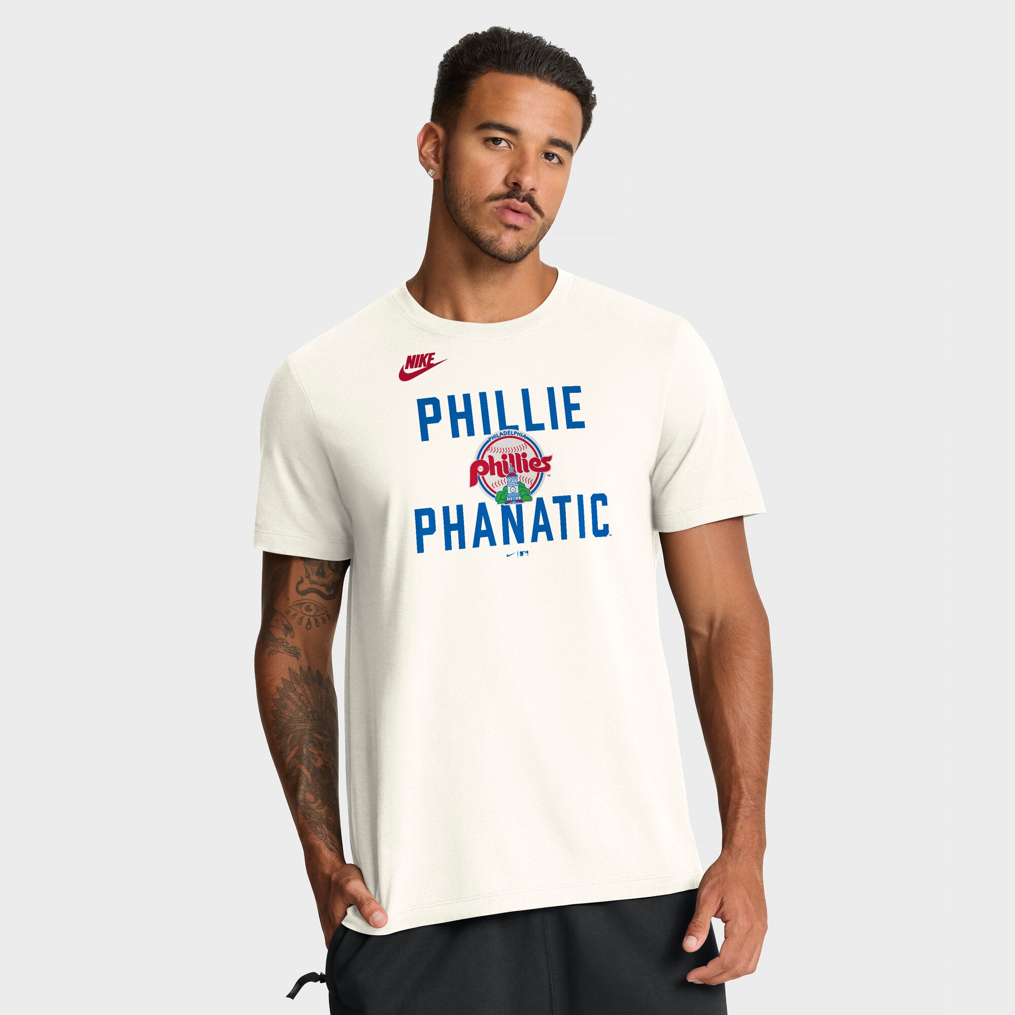 Men's Nike Cream Philadelphia Phillies Cooperstown Collection ‘70s Inspired T-Shirt