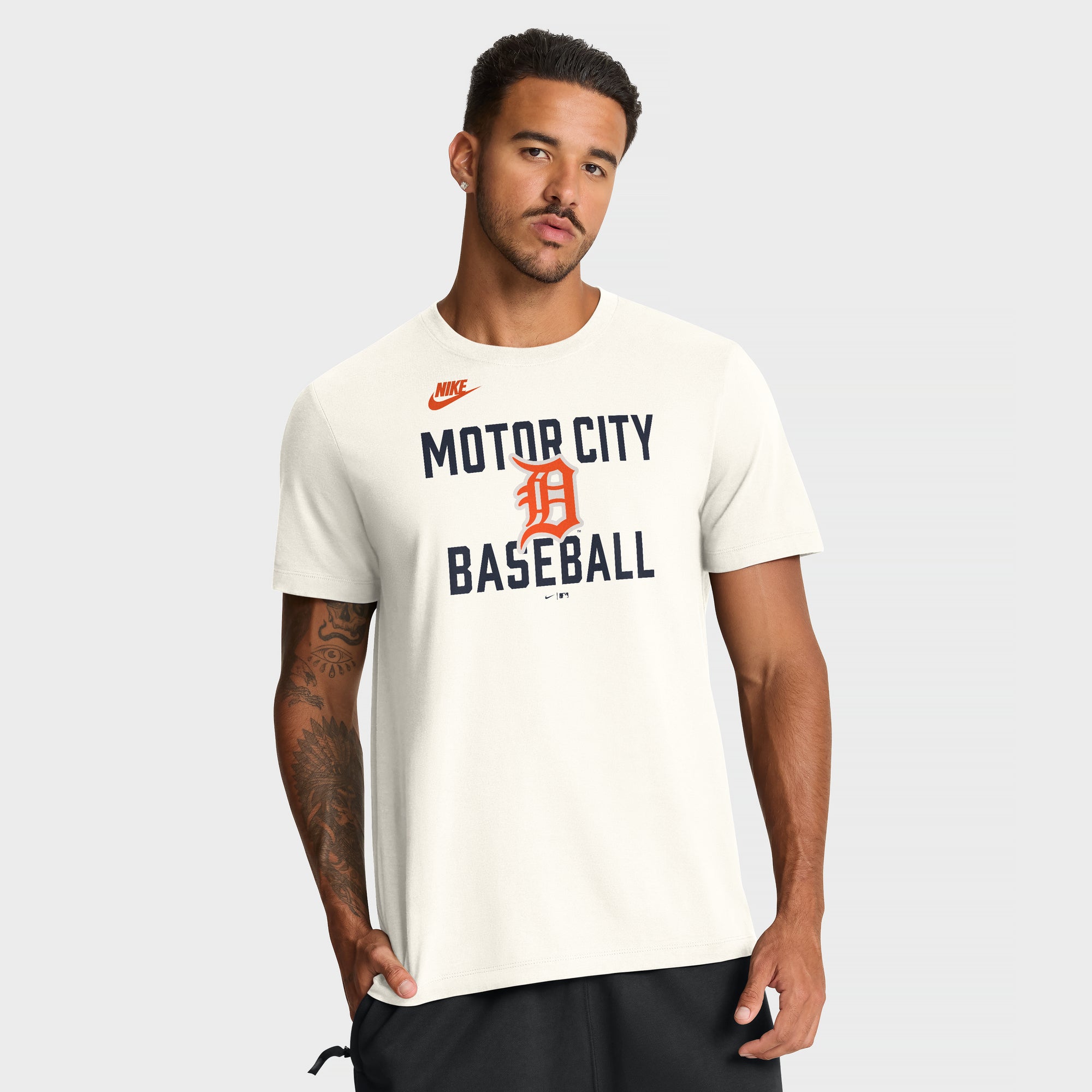 Men's Nike Cream Detroit Tigers Cooperstown Collection ‘70s Inspired T-Shirt