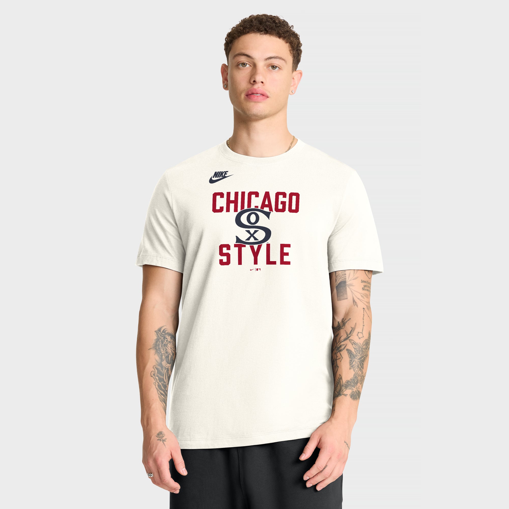 Men's Nike Cream Chicago White Sox Cooperstown Collection ‘70s Inspired T-Shirt
