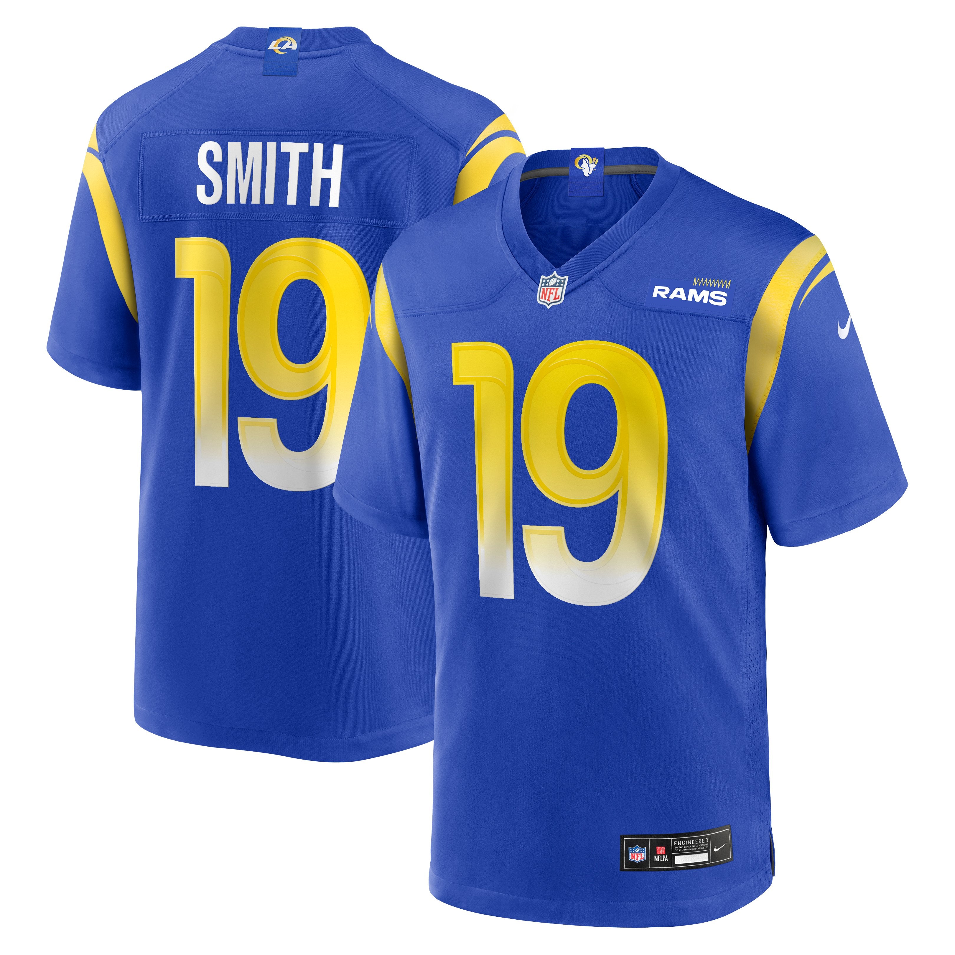 Men's Nike Xavier Smith Royal Los Angeles Rams Home Game Jersey