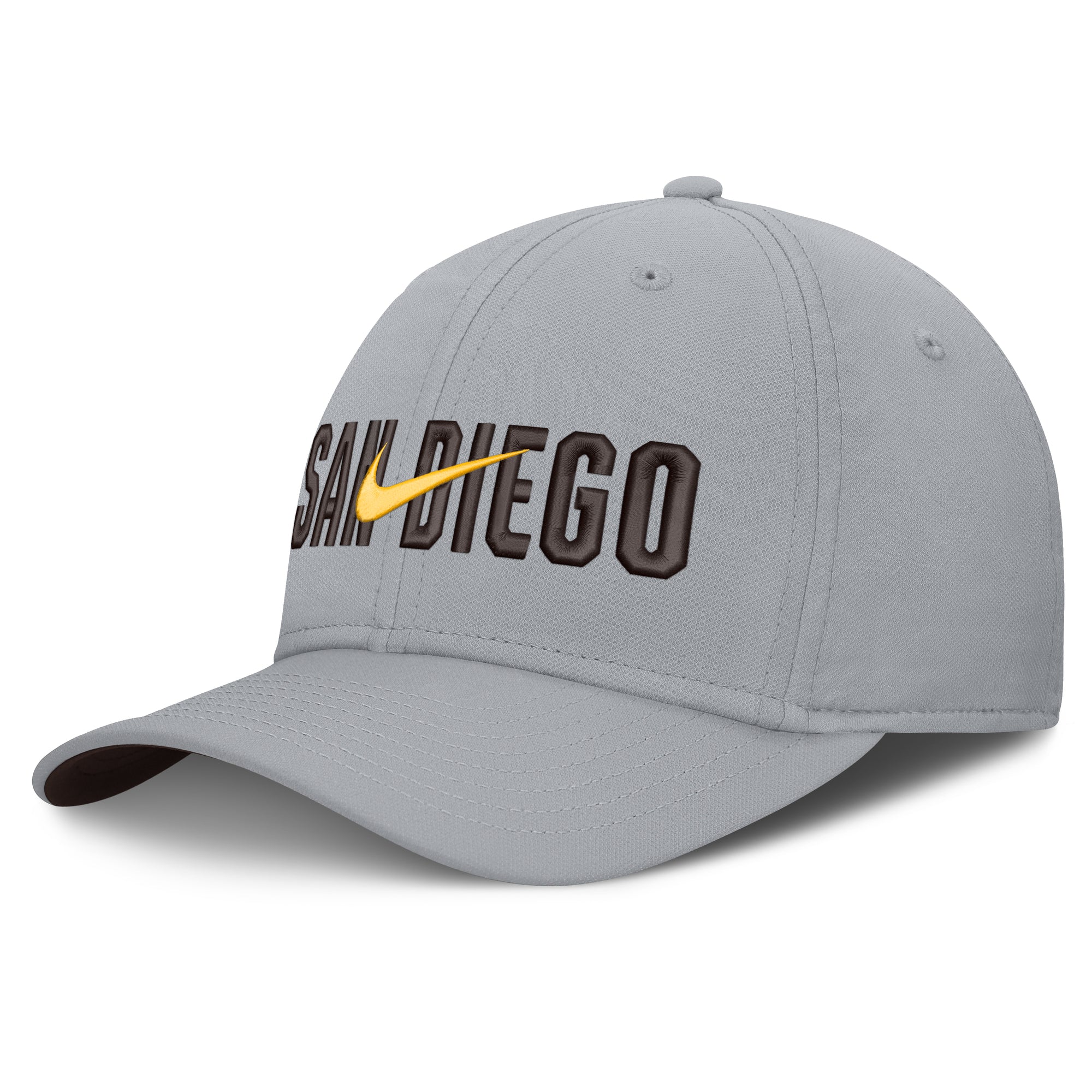 Men's Nike  Gray San Diego Padres Primetime Dri-FIT Rise Bozz Flex Hat