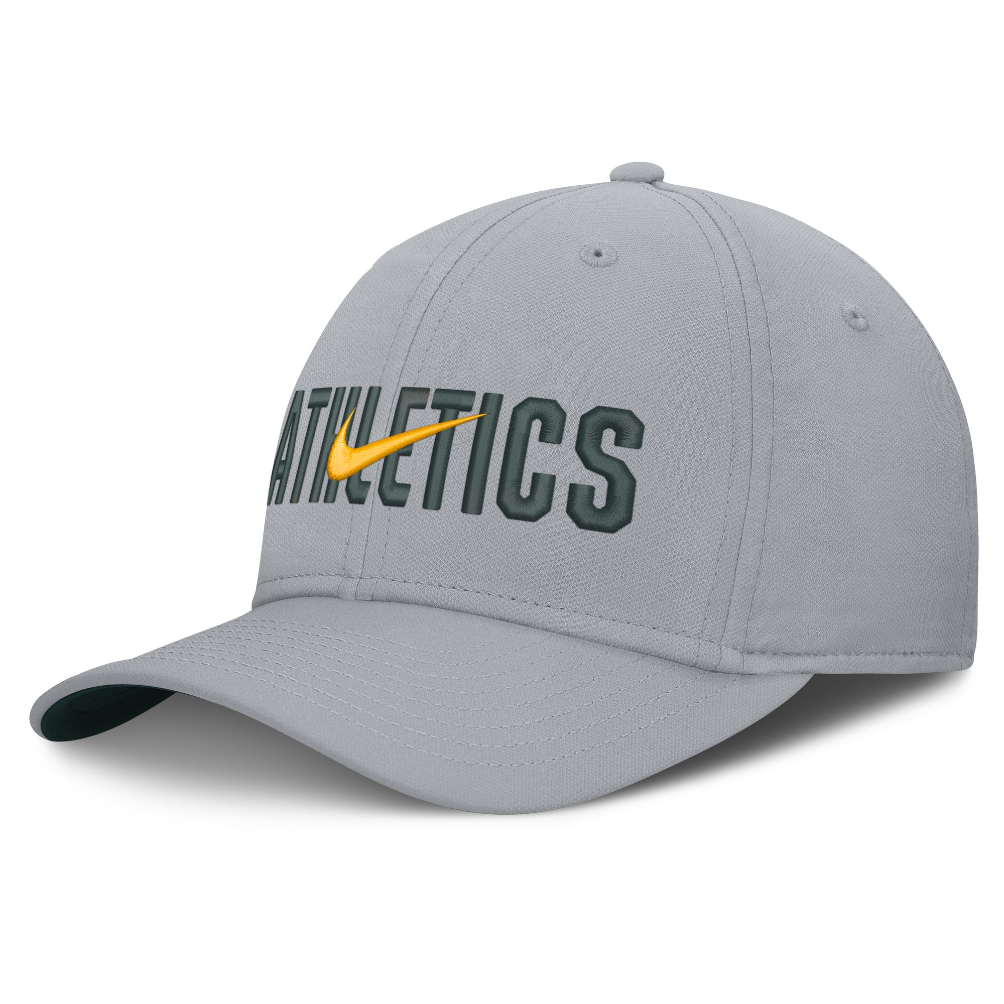Men's Nike  Gray Athletics Primetime Dri-FIT Rise Bozz Flex Hat