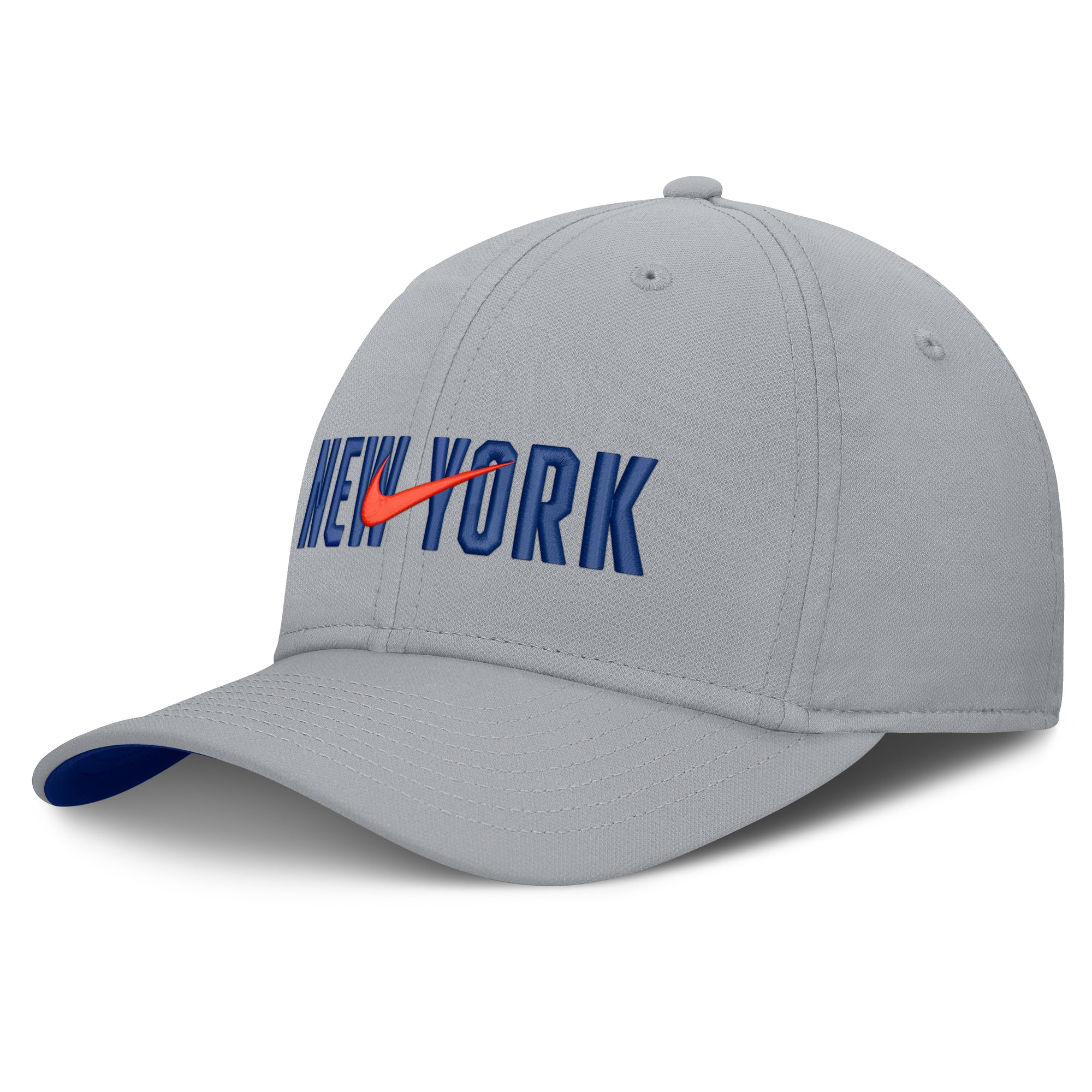 Men's New Era  Gray New York Mets Primetime Dri-FIT Rise Bozz Flex Hat