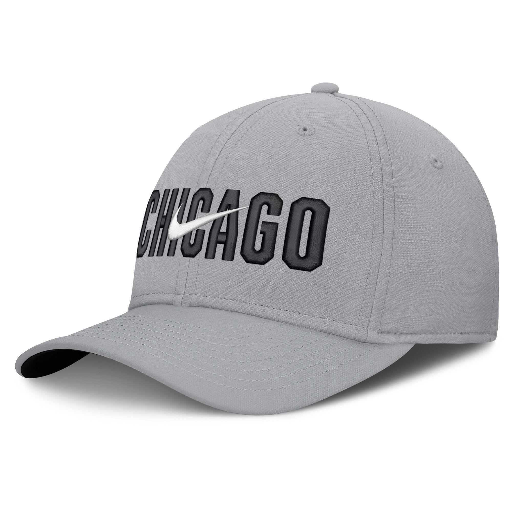 Men's Nike  Gray Chicago White Sox Primetime Dri-FIT Rise Bozz Flex Hat