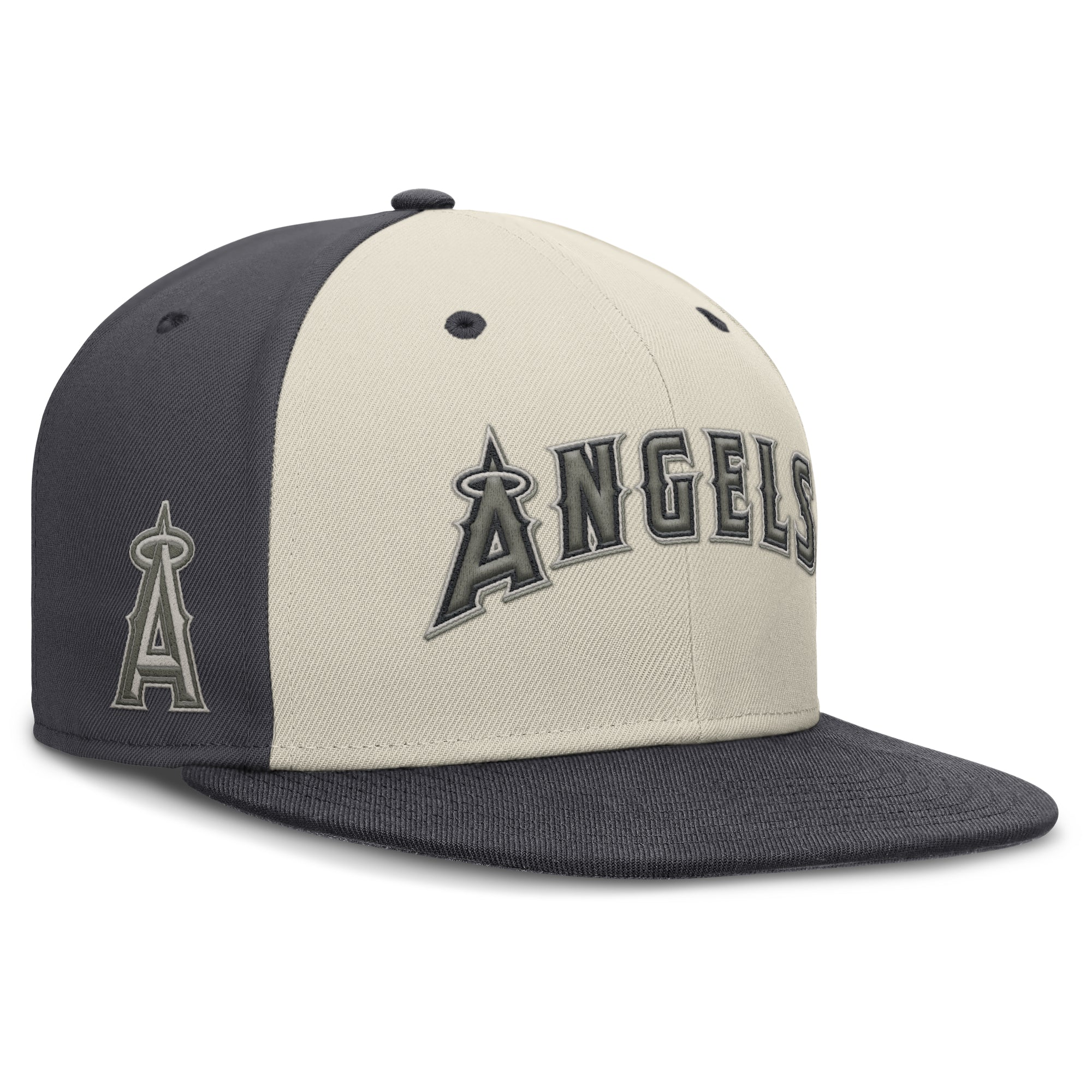 Men's Nike  Cream Los Angeles Angels Dri-FIT True Fitted Hat