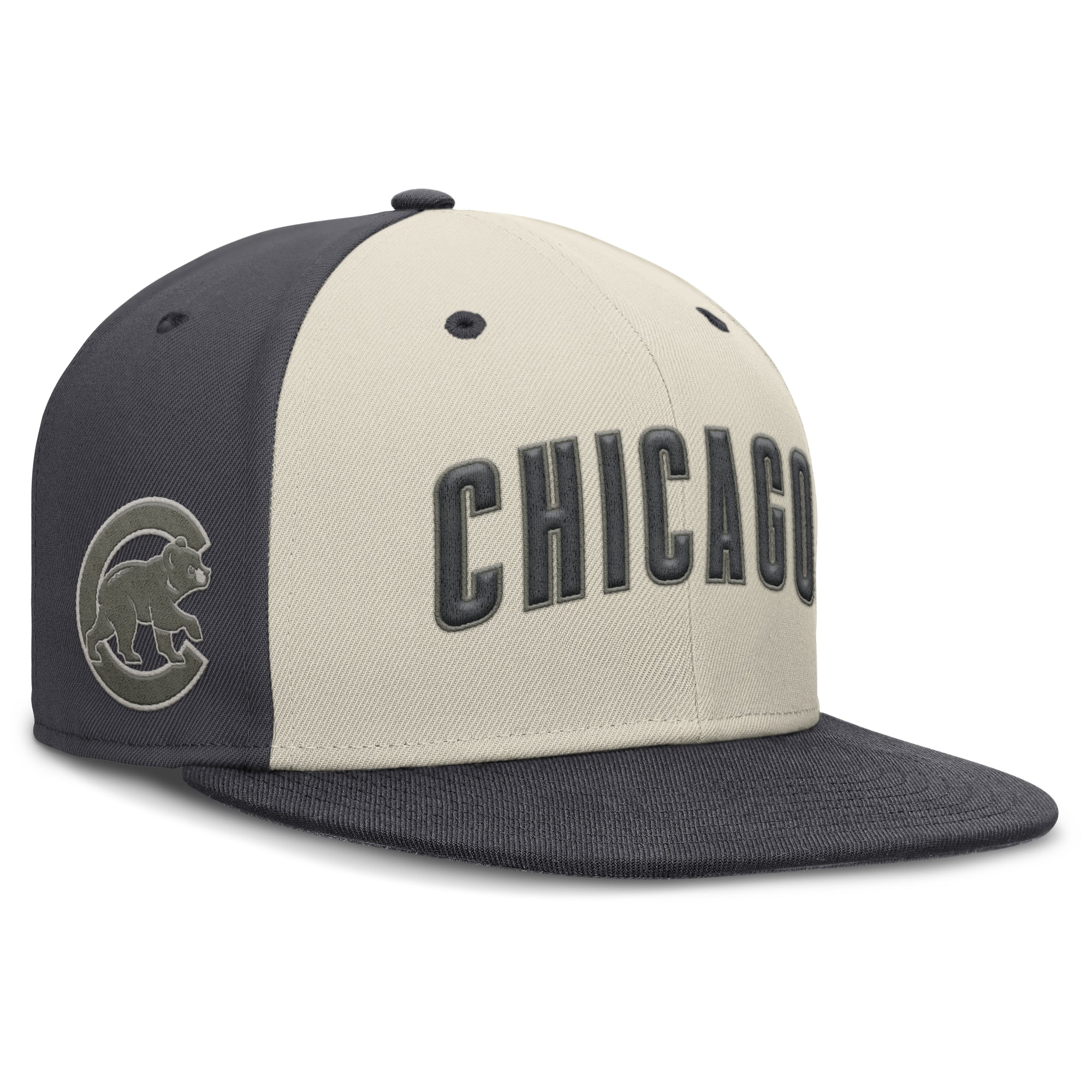 Men's Nike  Cream Chicago Cubs Dri-FIT True Fitted Hat