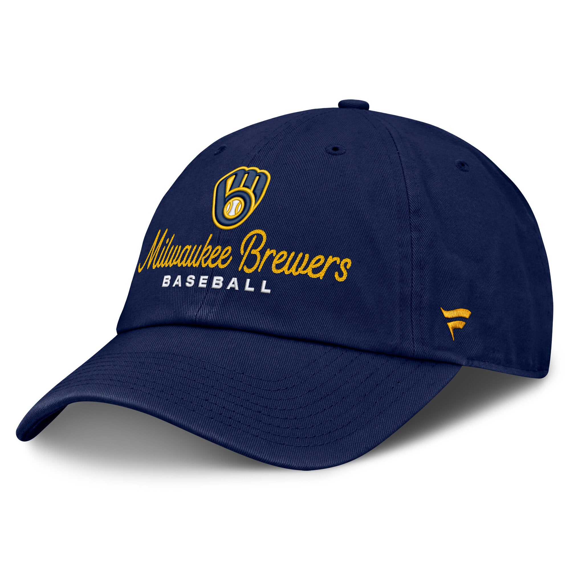 Women's Fanatics  Navy Milwaukee Brewers Velocity Adjustable Hat