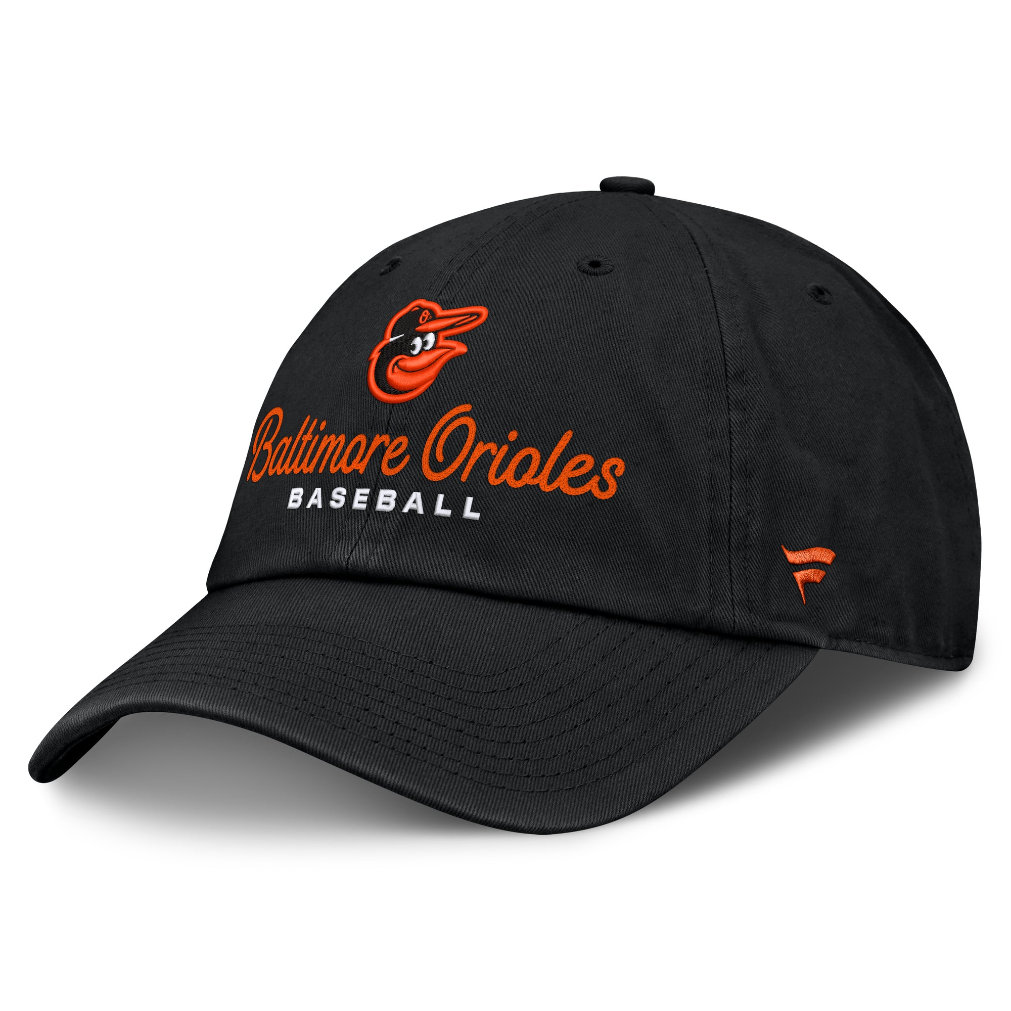 Women's Fanatics  Black Baltimore Orioles Velocity Adjustable Hat