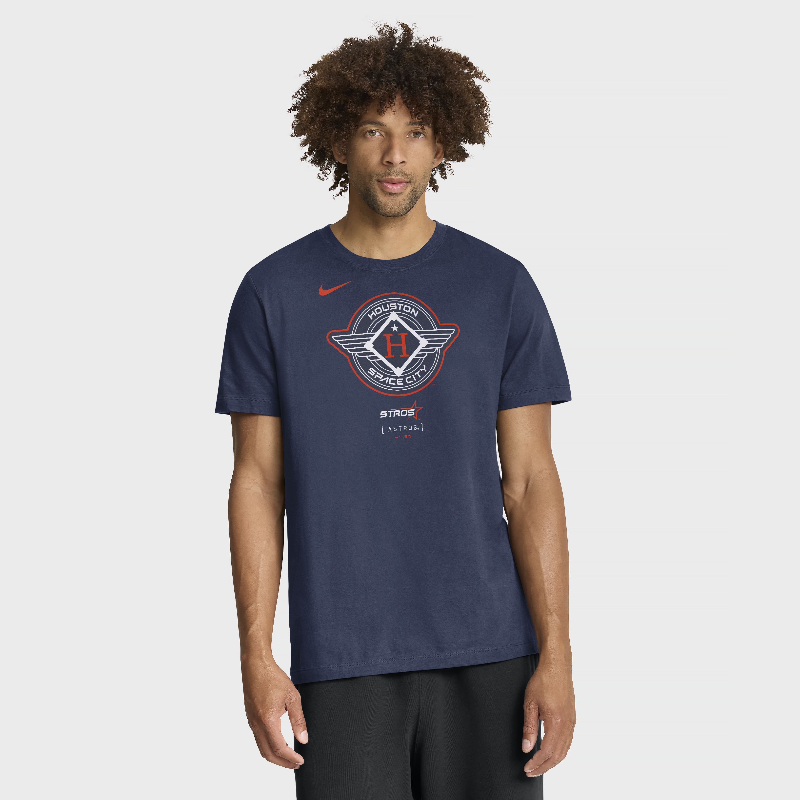 Men's Nike Navy Houston Astros City Connect Large Logo T-Shirt