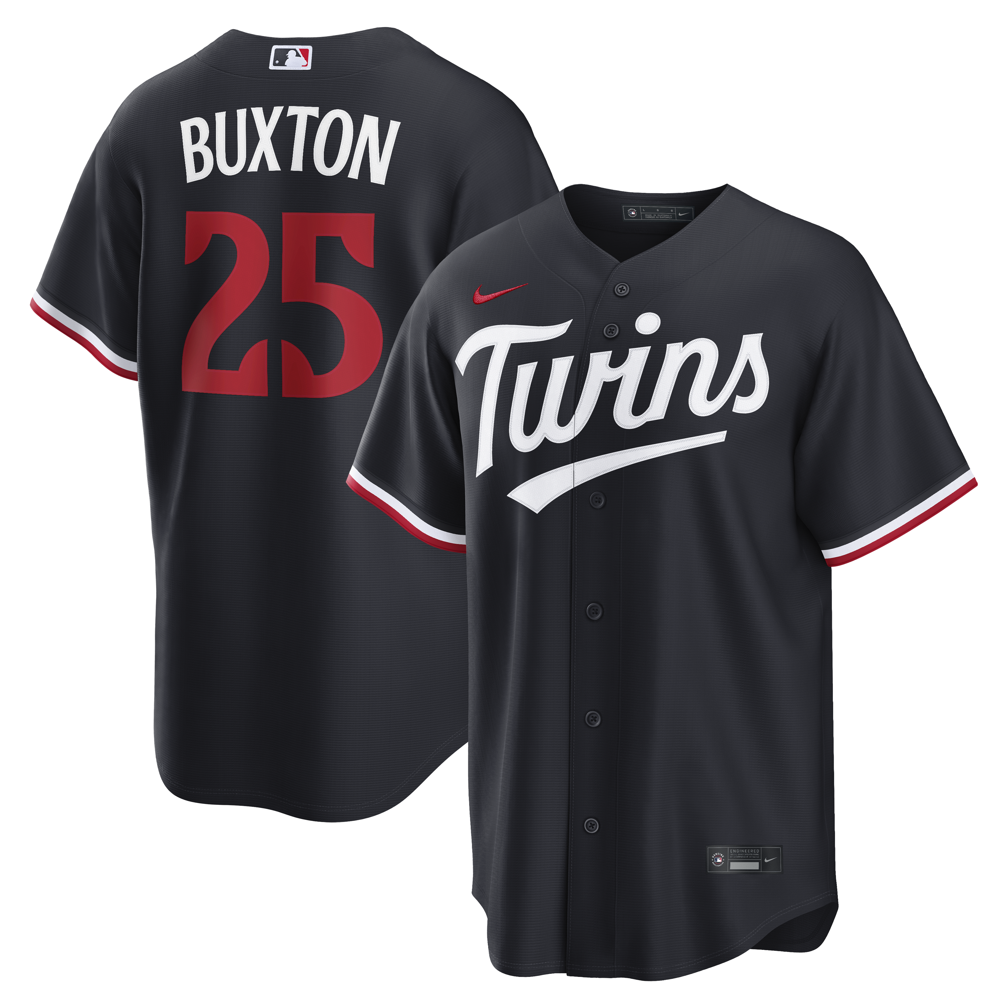 Men's Nike Byron Buxton Navy Minnesota Twins Alternate Replica Jersey
