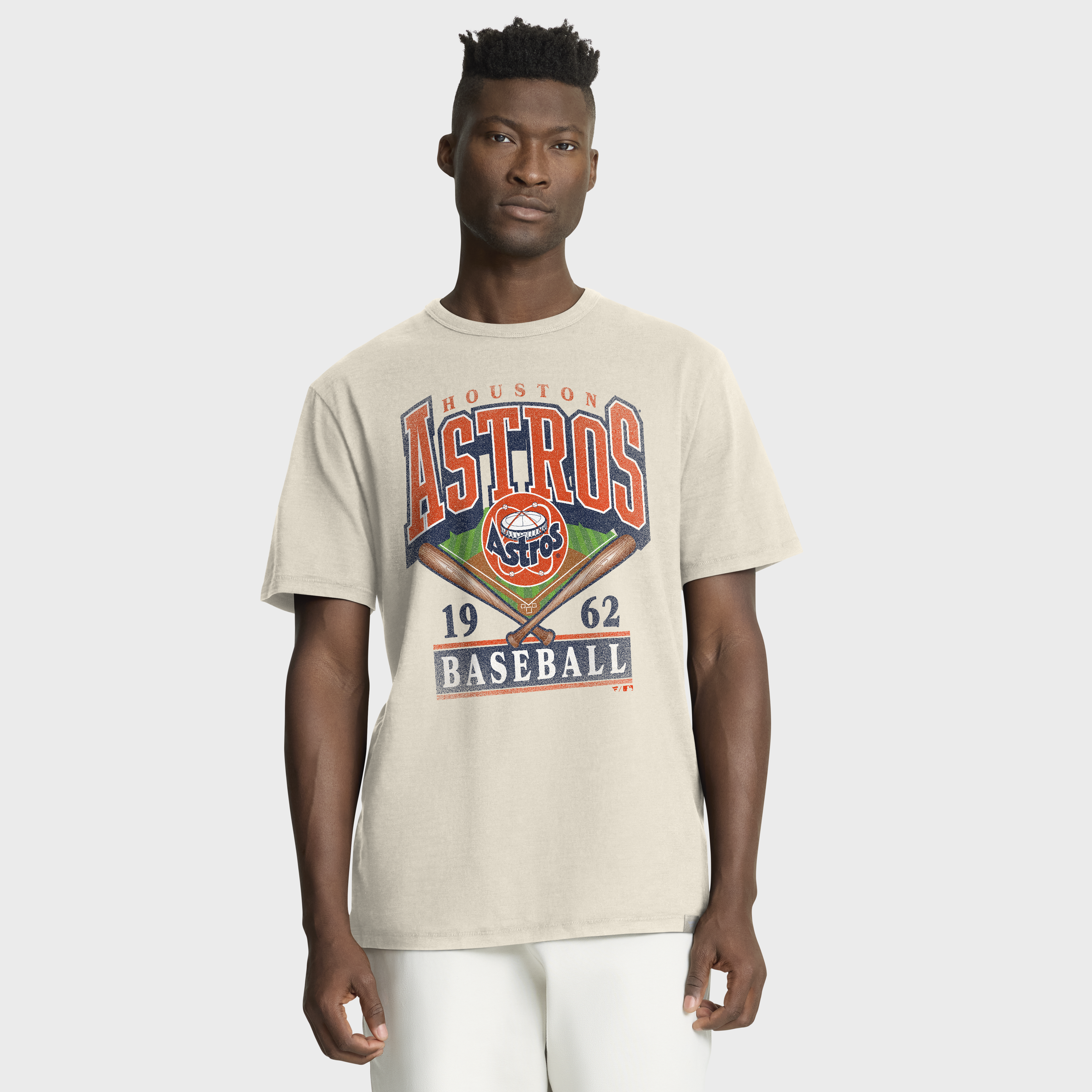 Men's Fanatics Tan Houston Astros Stadium Slub T-Shirt