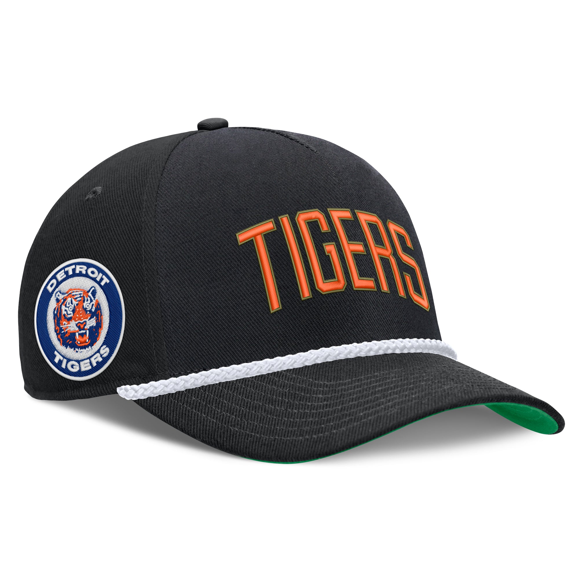 Men's Nike Black Detroit Tigers Cooperstown Collection Rise Adjustable Hat