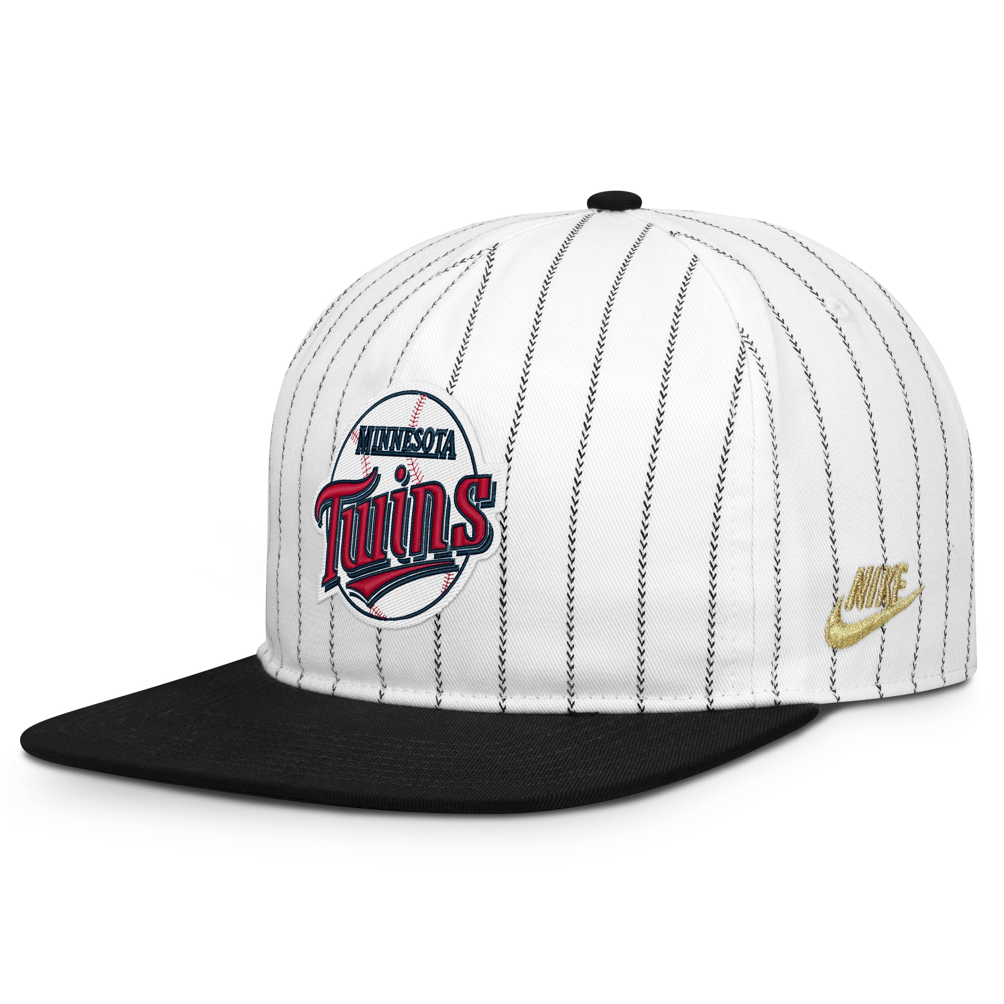 Men's Nike White/Black Minnesota Twins Cooperstown Collection Pro Adjustable Hat