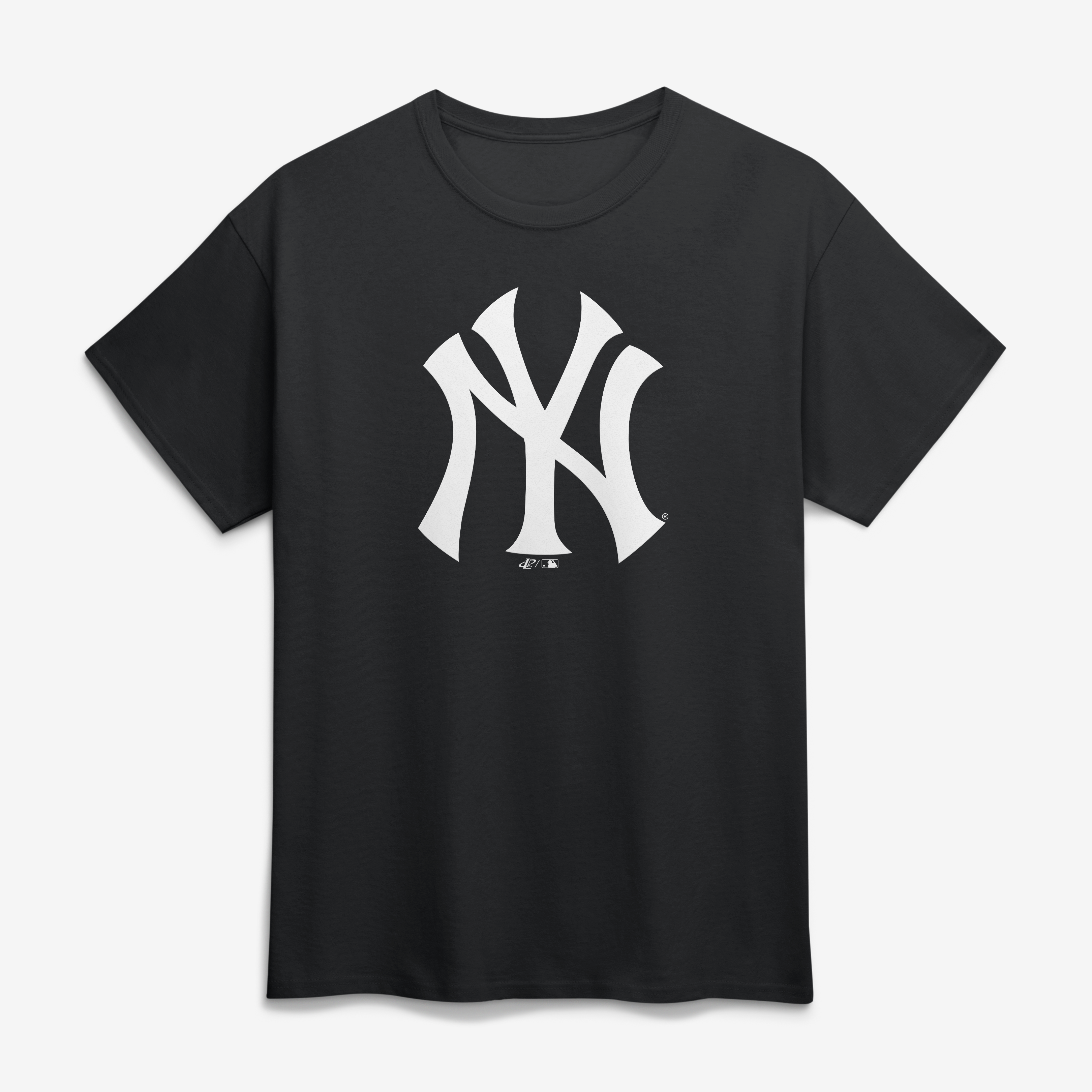 Men's Logo Athletic Black New York Yankees Official Logo T-Shirt