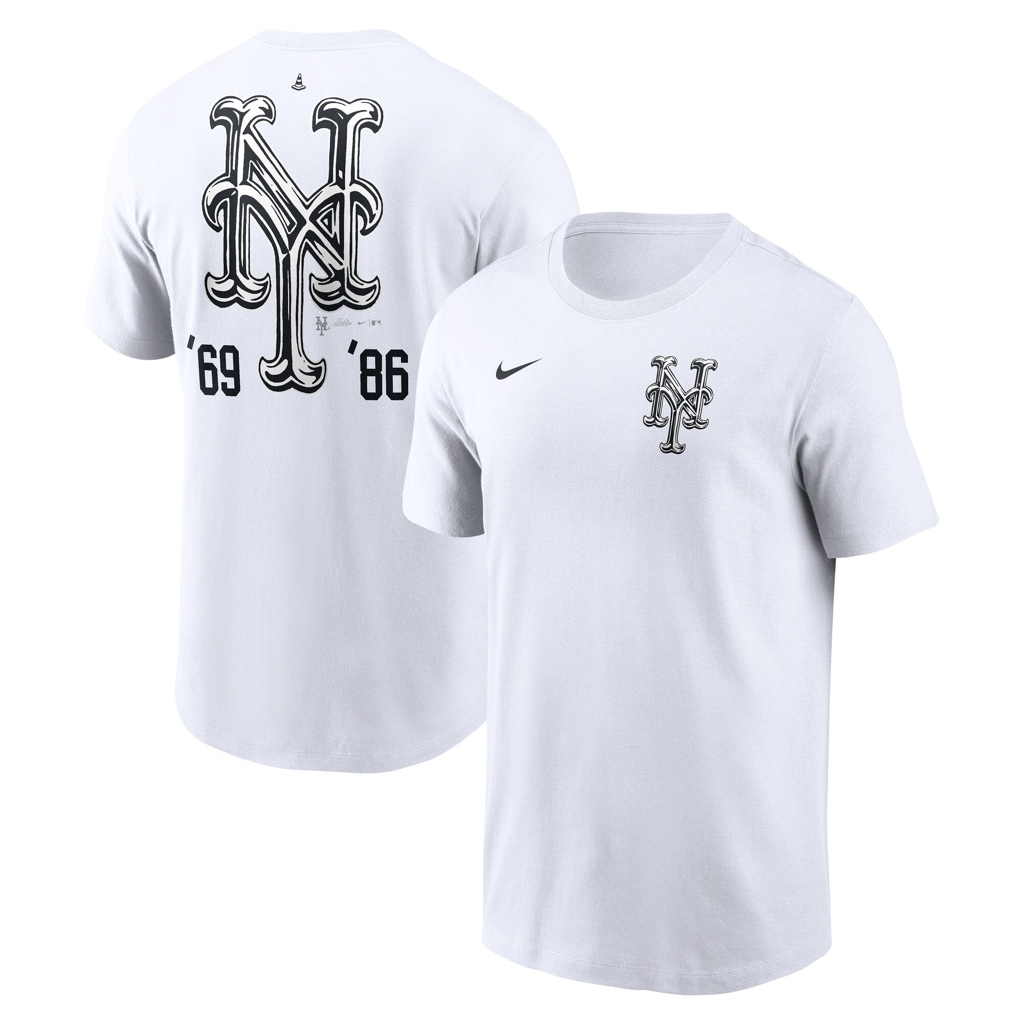 Men's Josh Vides x Nike White New York Mets Fanatics Fest T-Shirt