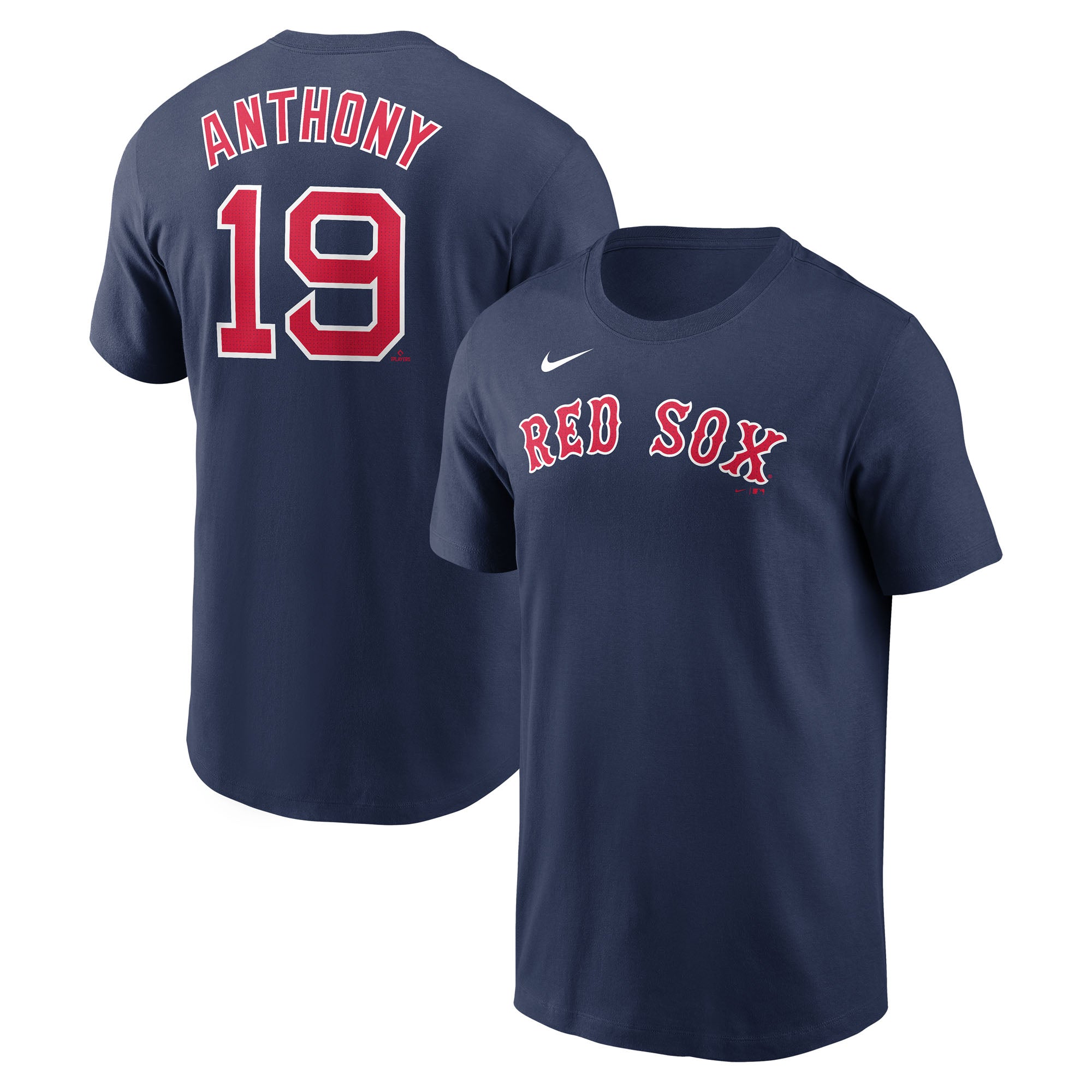 Men's Nike Roman Anthony Navy Boston Red Sox Fuse Name & Number T-Shirt