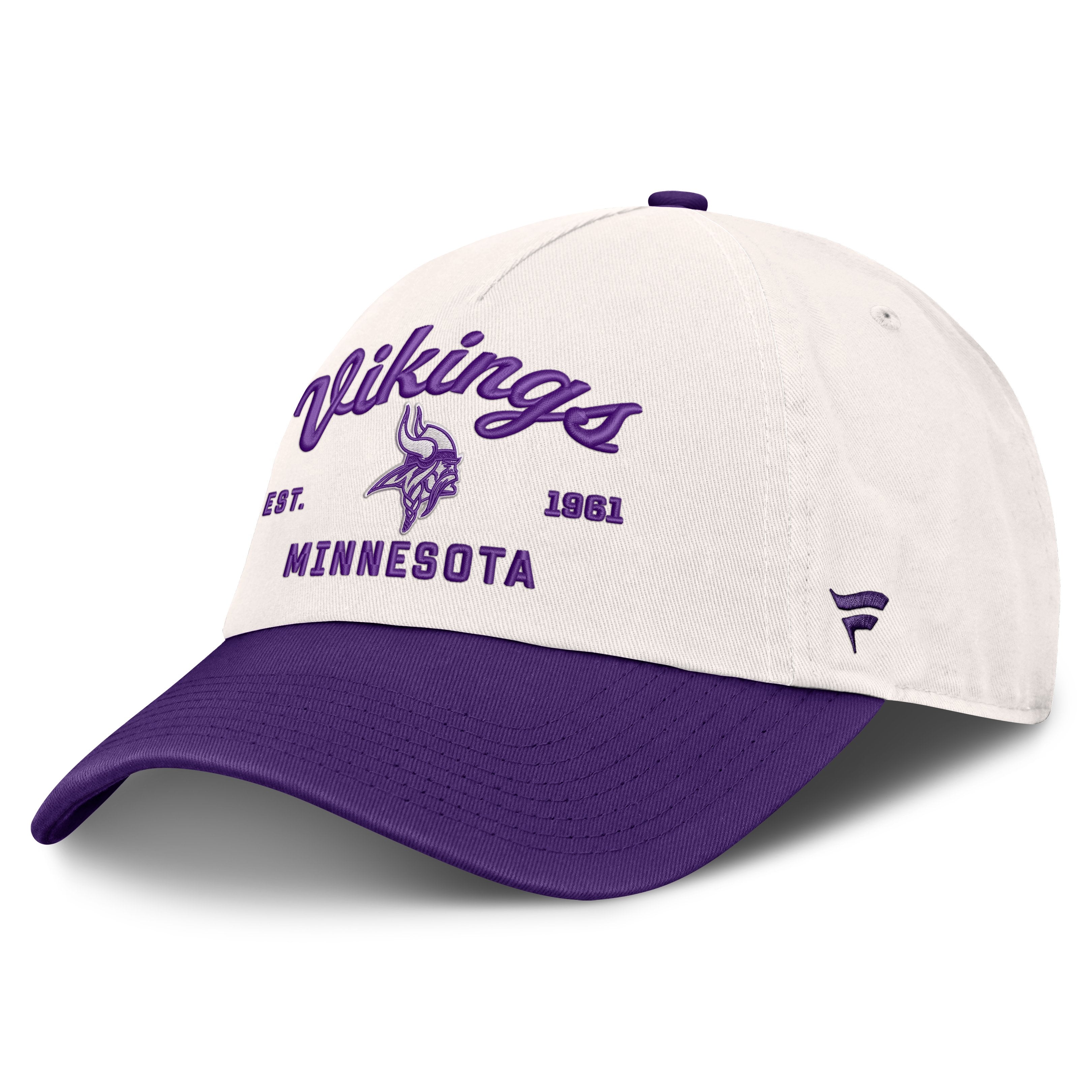 Women's Fanatics  Cream Minnesota Vikings Manifest Adjustable Hat