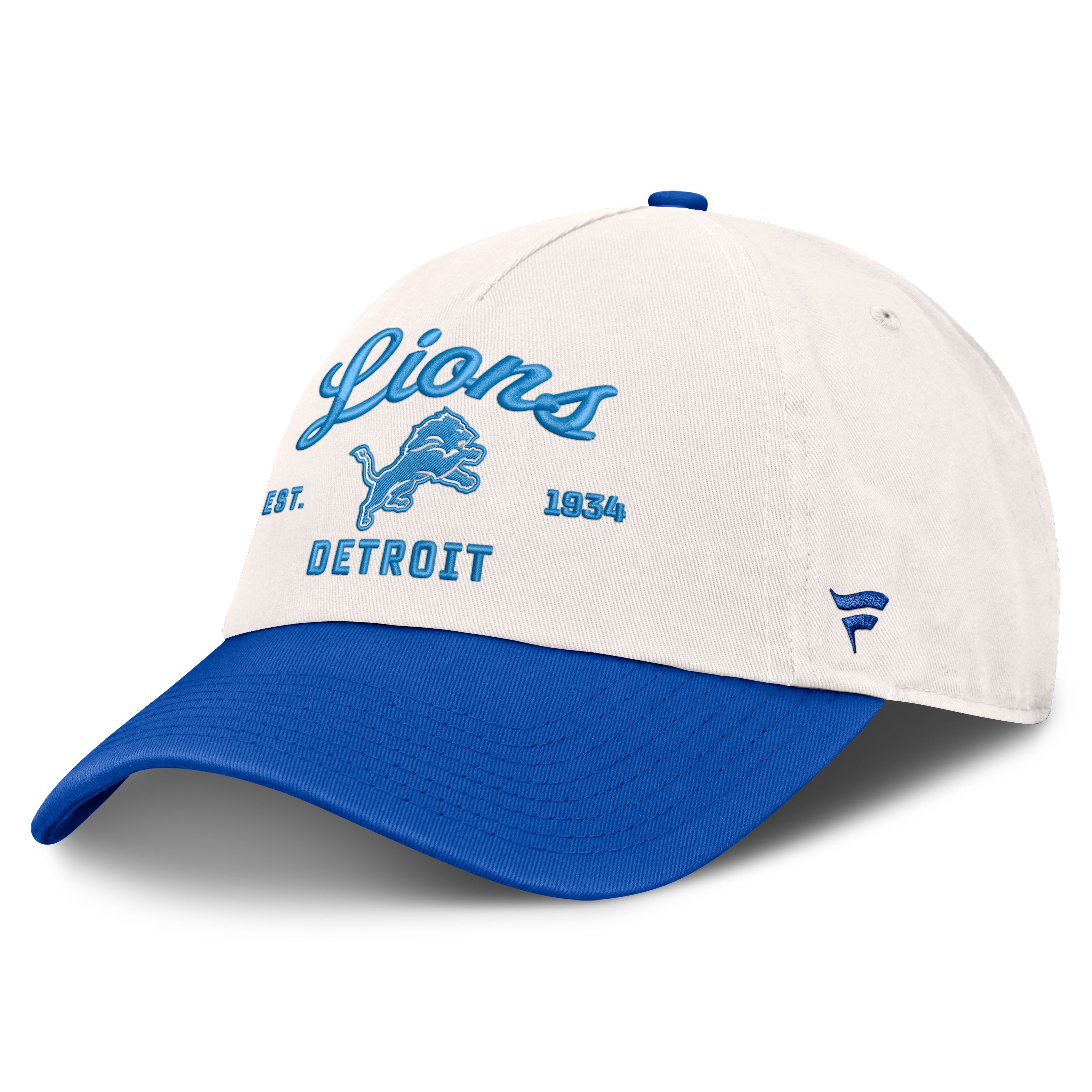 Women's Fanatics  Cream Detroit Lions Manifest Adjustable Hat