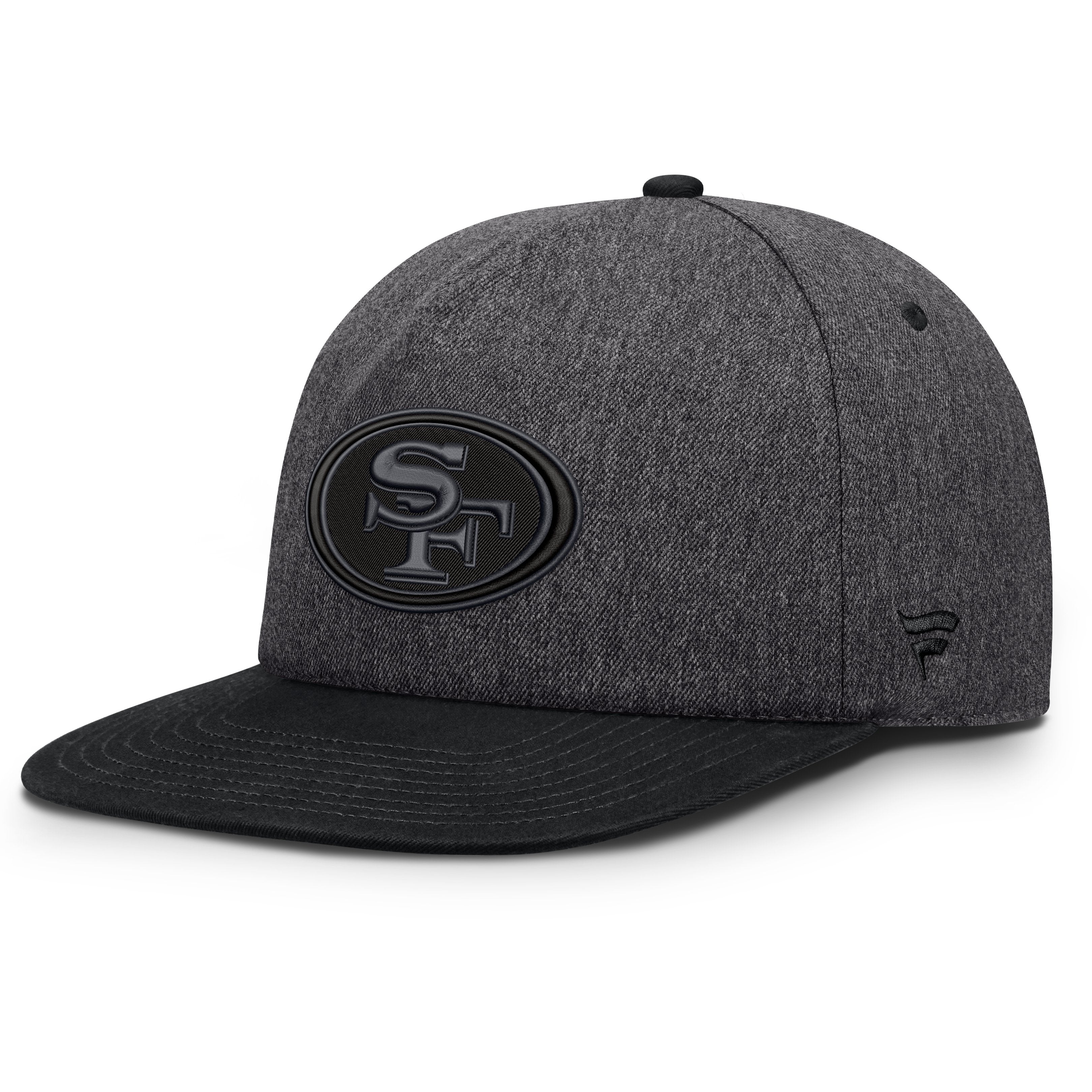 Men's Fanatics Heather Gray/Charcoal San Francisco 49ers Clear Away Golfer Adjustable Hat