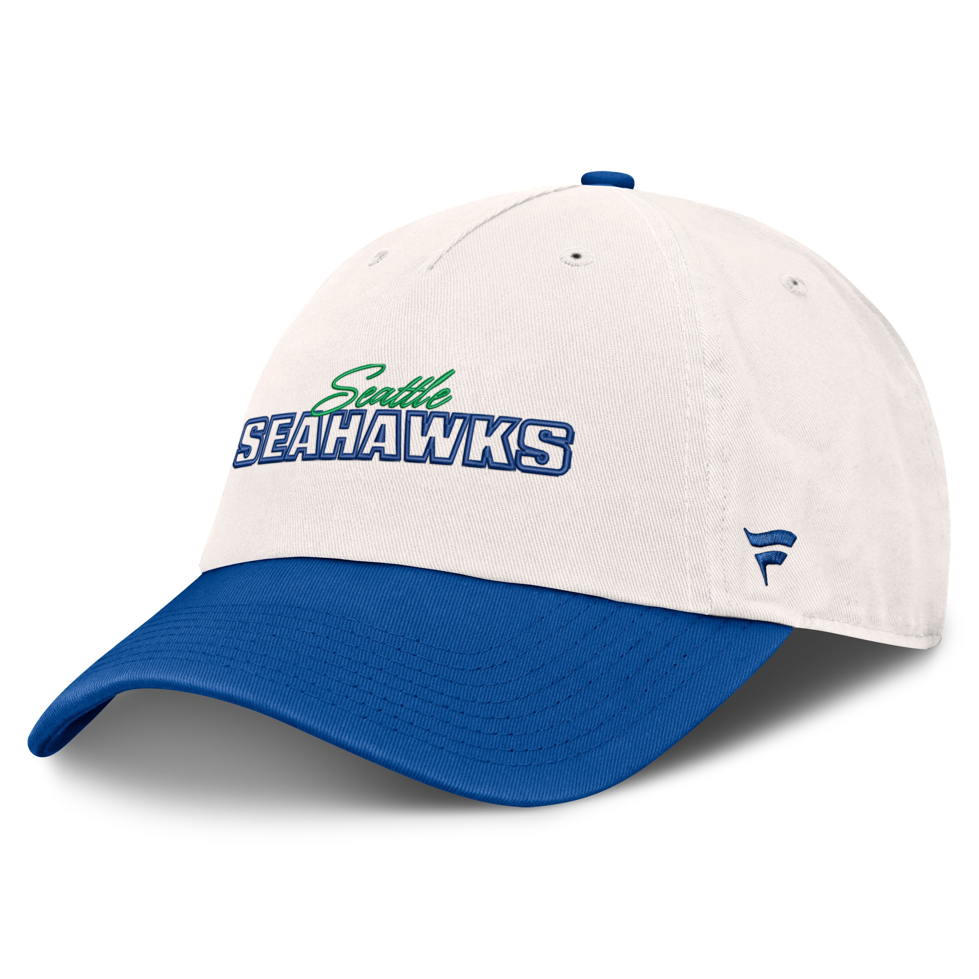 Women's Fanatics  Cream Seattle Seahawks Heritage Amity Adjustable Hat