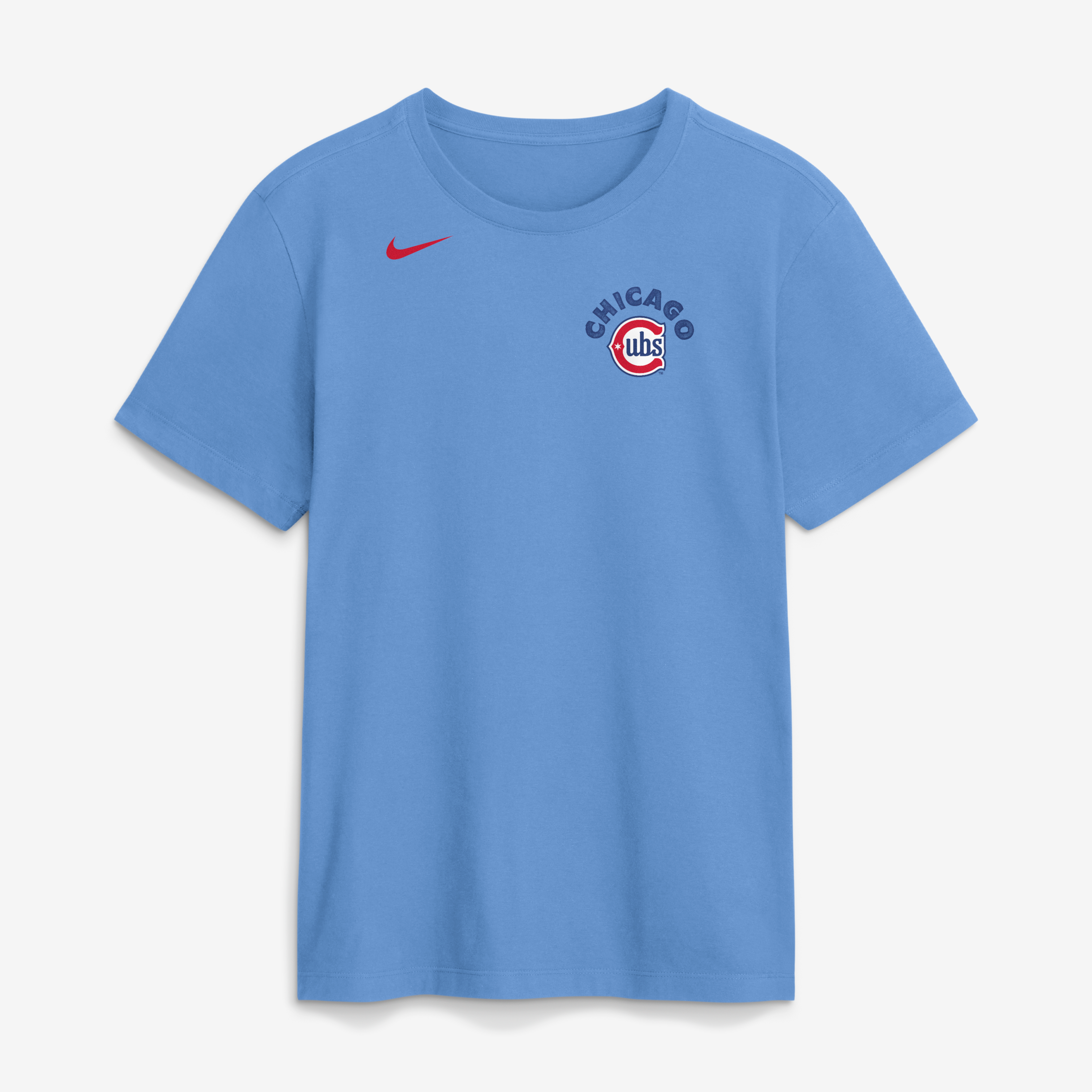 Men's Nike Light Blue Chicago Cubs Electric Bear T-Shirt