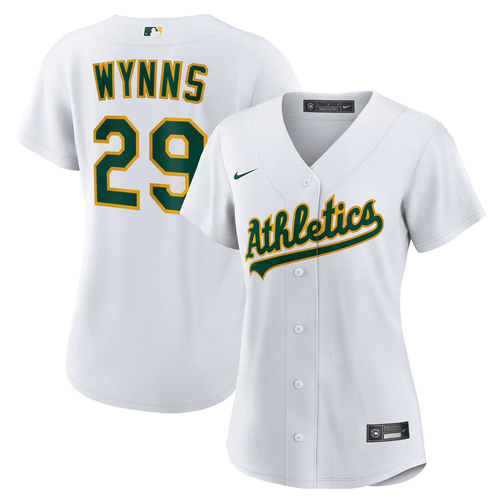 Women's Nike Austin Wynns White Athletics Home Replica Jersey