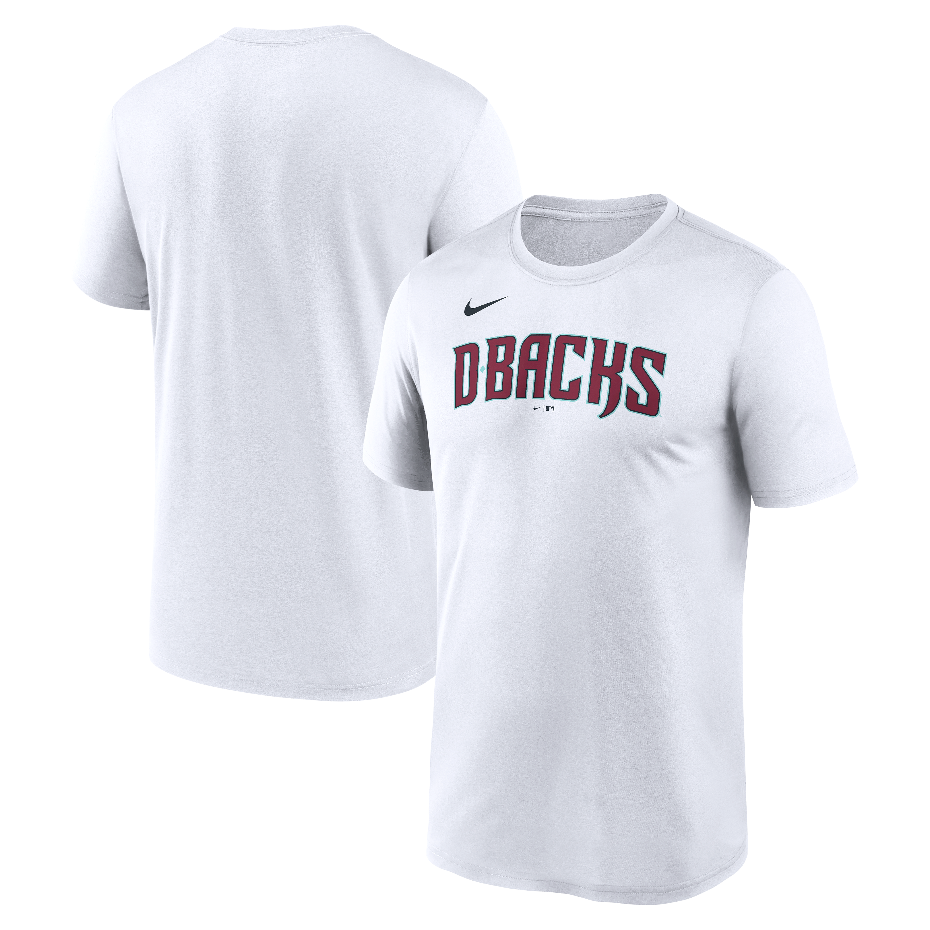 Men's Nike White Arizona Diamondbacks New Legend Wordmark Dri-FIT T-Shirt