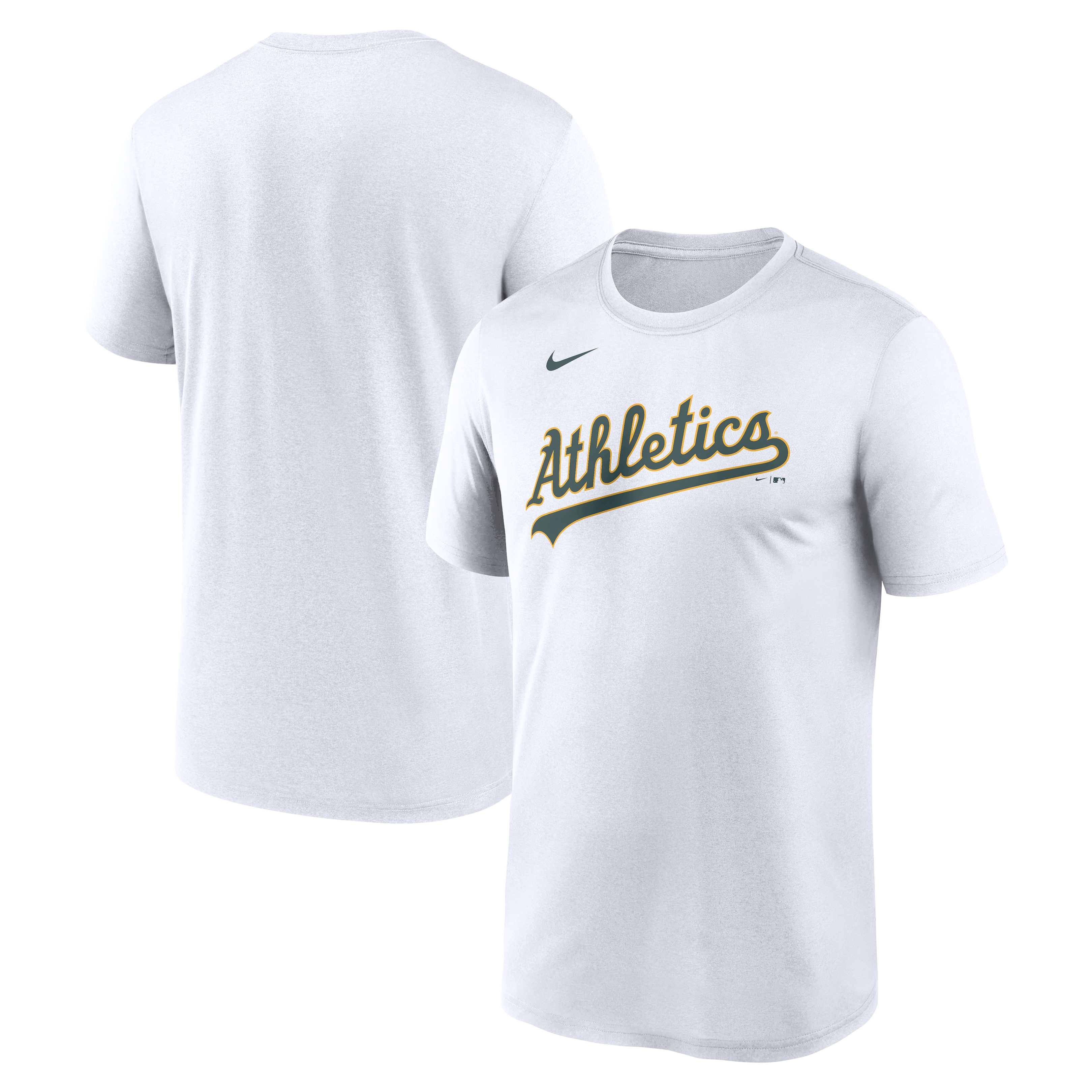 Men's Nike White Athletics New Legend Wordmark Dri-FIT T-Shirt