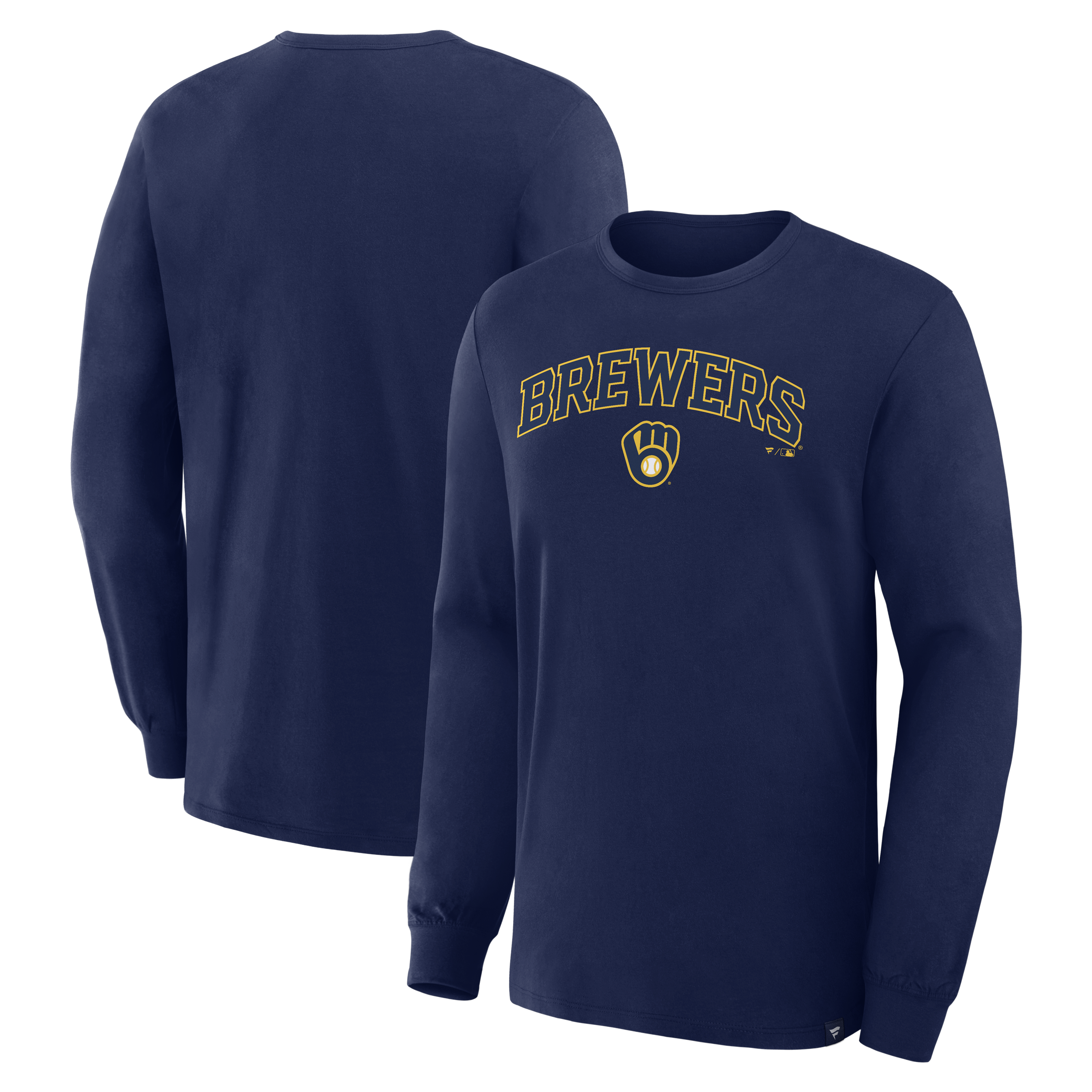 Men's Fanatics Navy Milwaukee Brewers Lock-Up Legacy Long Sleeve T-Shirt