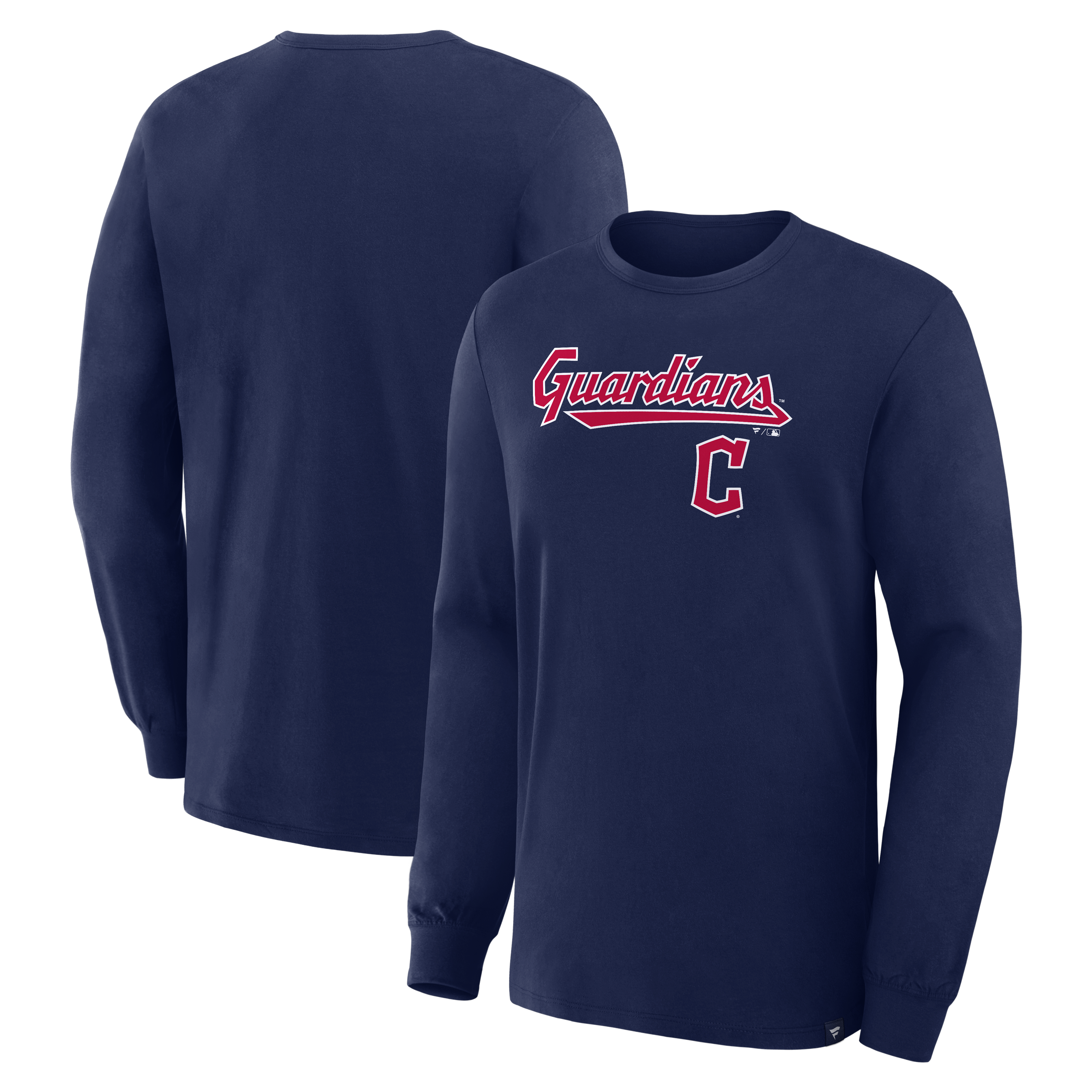 Men's Fanatics Navy Cleveland Guardians Lock-Up Legacy Long Sleeve T-Shirt