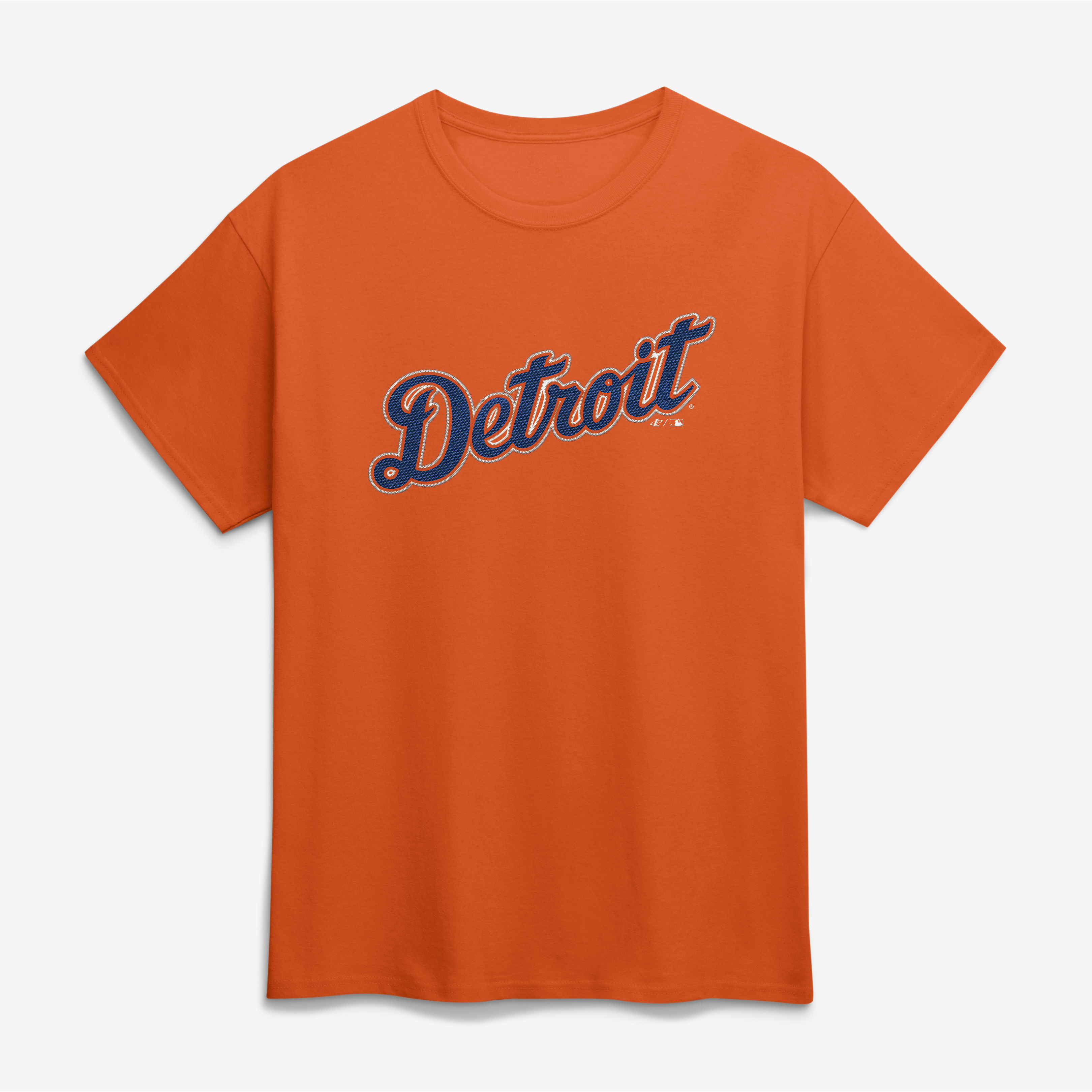Men's Logo Athletic Orange Detroit Tigers Wordmark T-Shirt