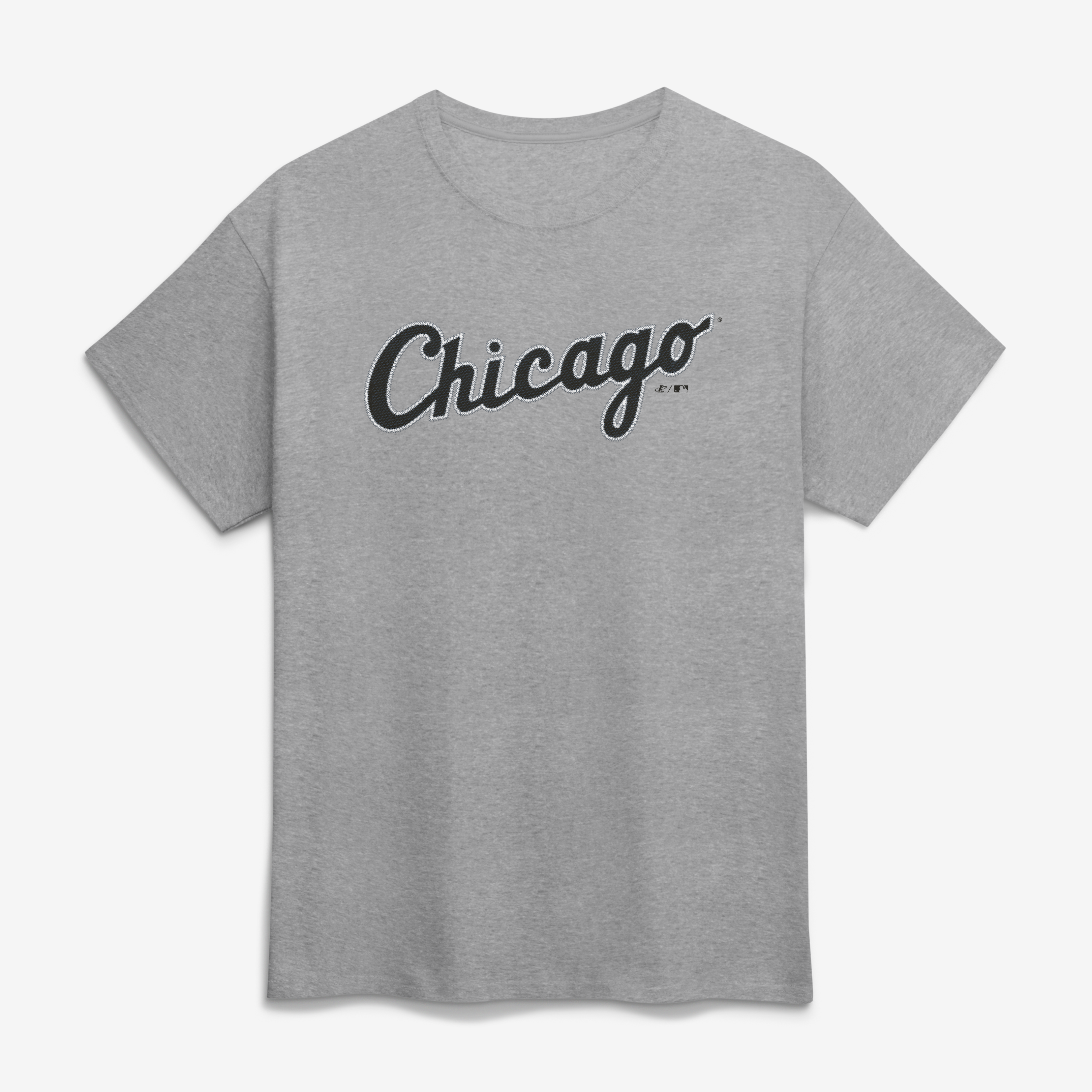Men's Logo Athletic Heather Gray Chicago White Sox Wordmark T-Shirt