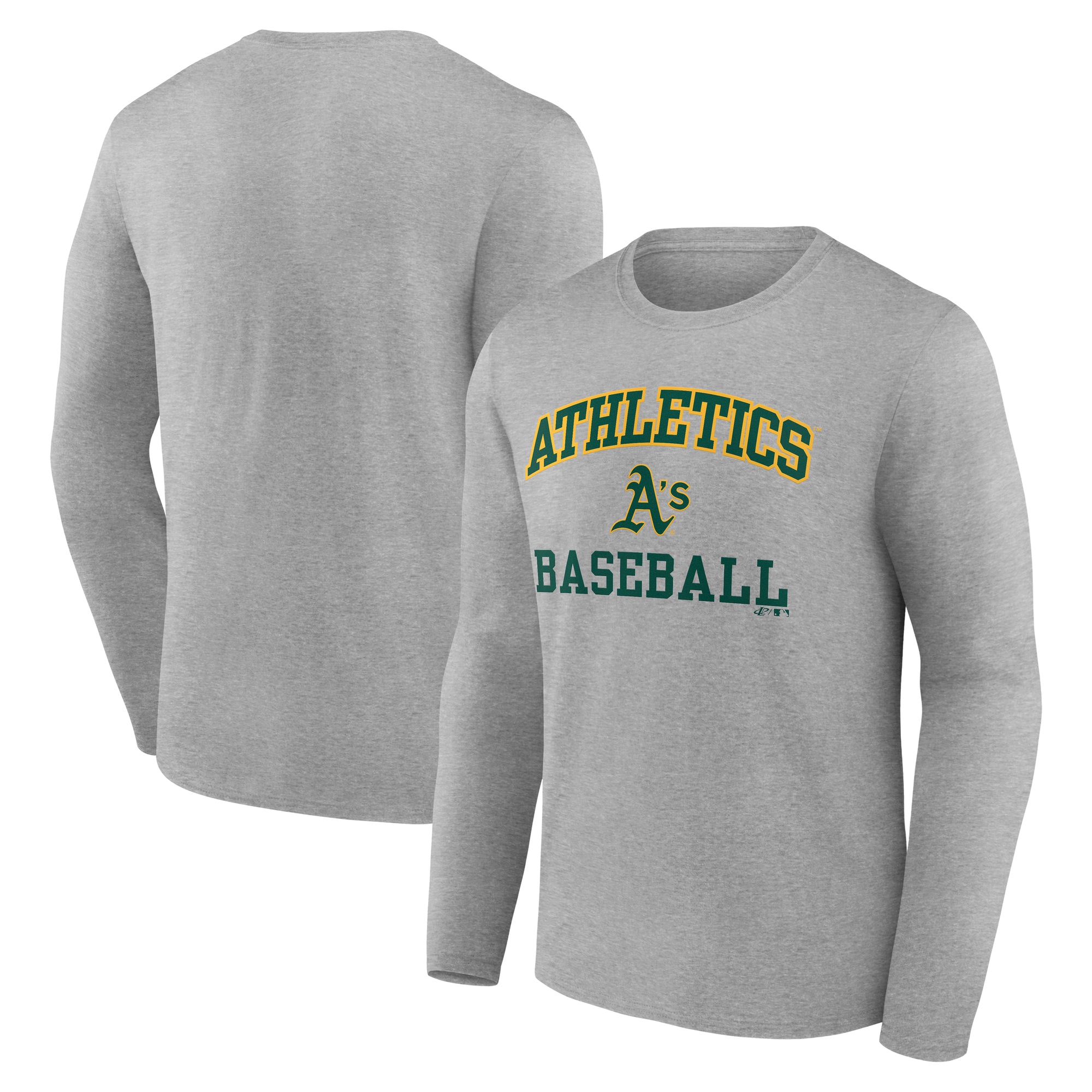 Men's Logo Athletic Heather Gray Athletics Heart & Soul Long Sleeve T-Shirt