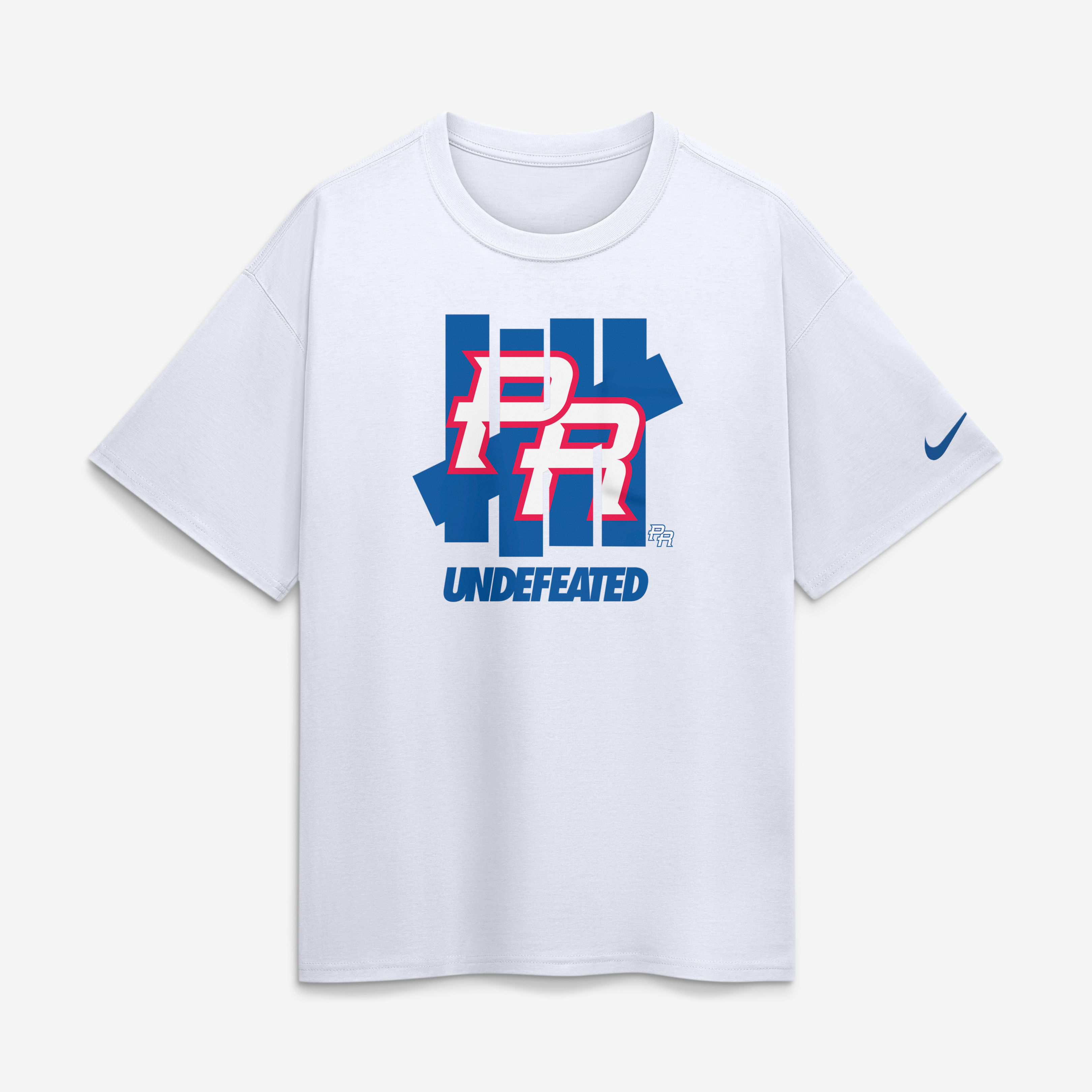 Men's Nike x Undefeated White Puerto Rico Baseball 2026 World Baseball Classic Complex Collab T-Shirt