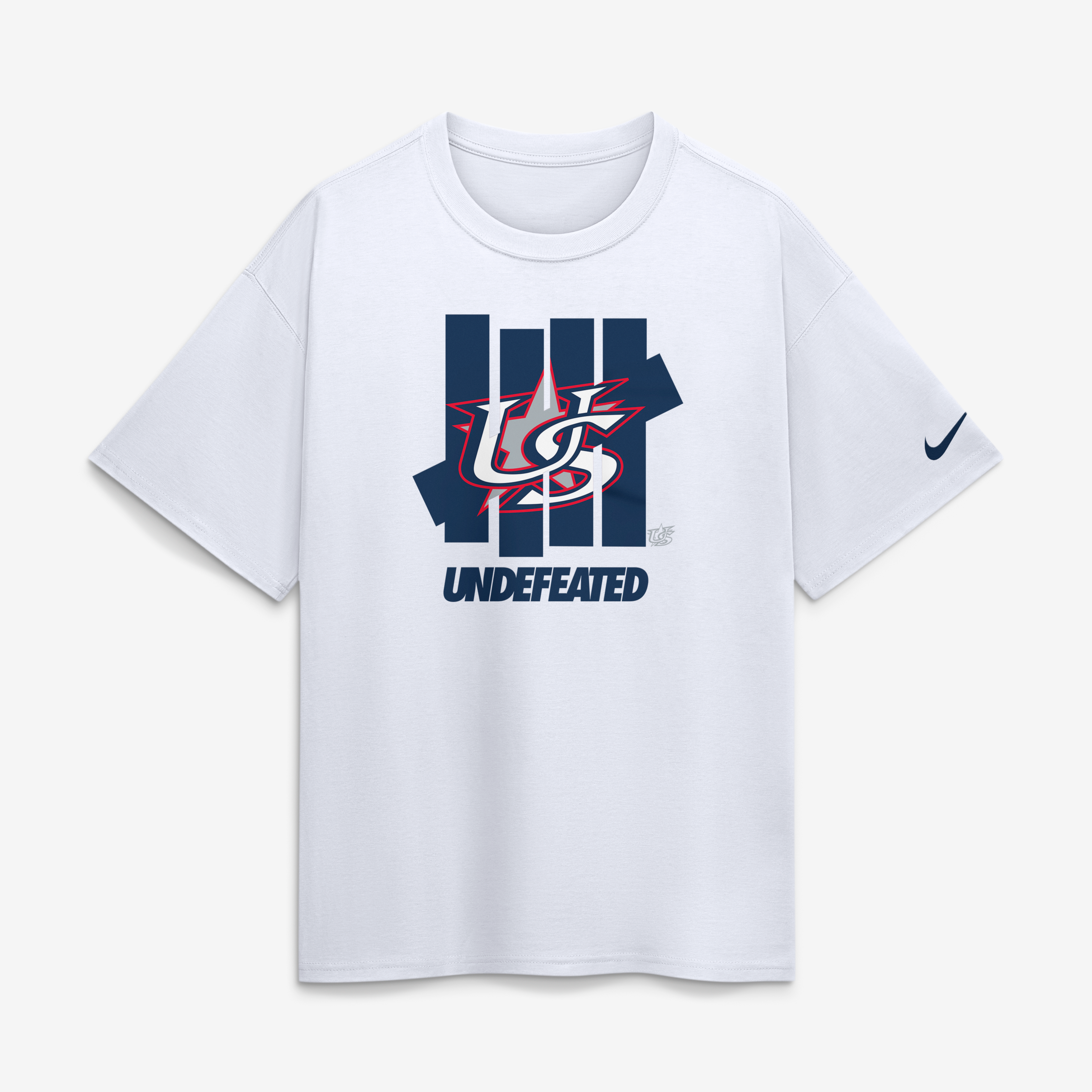 Men's Nike x Undefeated White USA Baseball 2026 World Baseball Classic Complex Collab T-Shirt