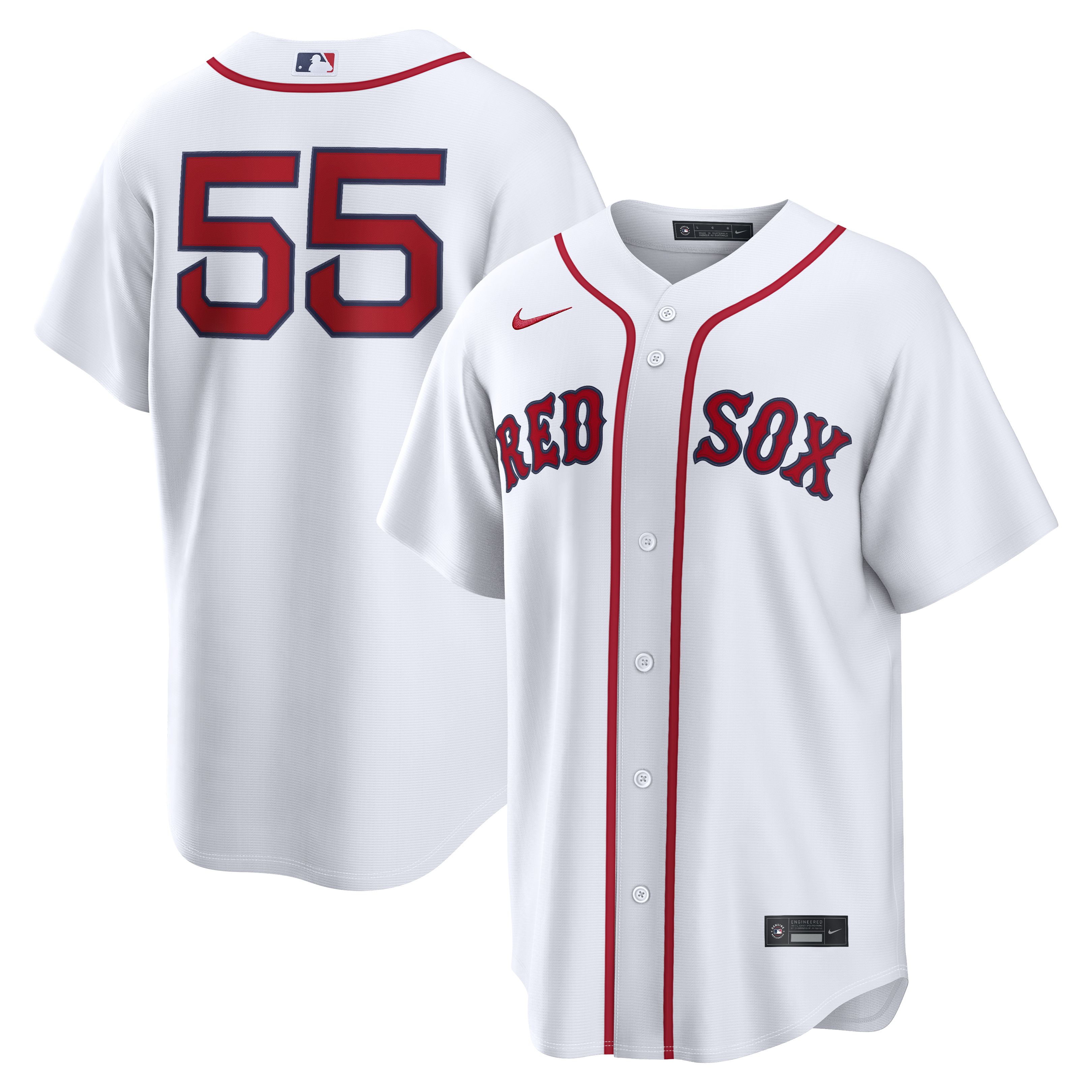 Men's Nike Ranger Suárez White Boston Red Sox Home Replica Jersey