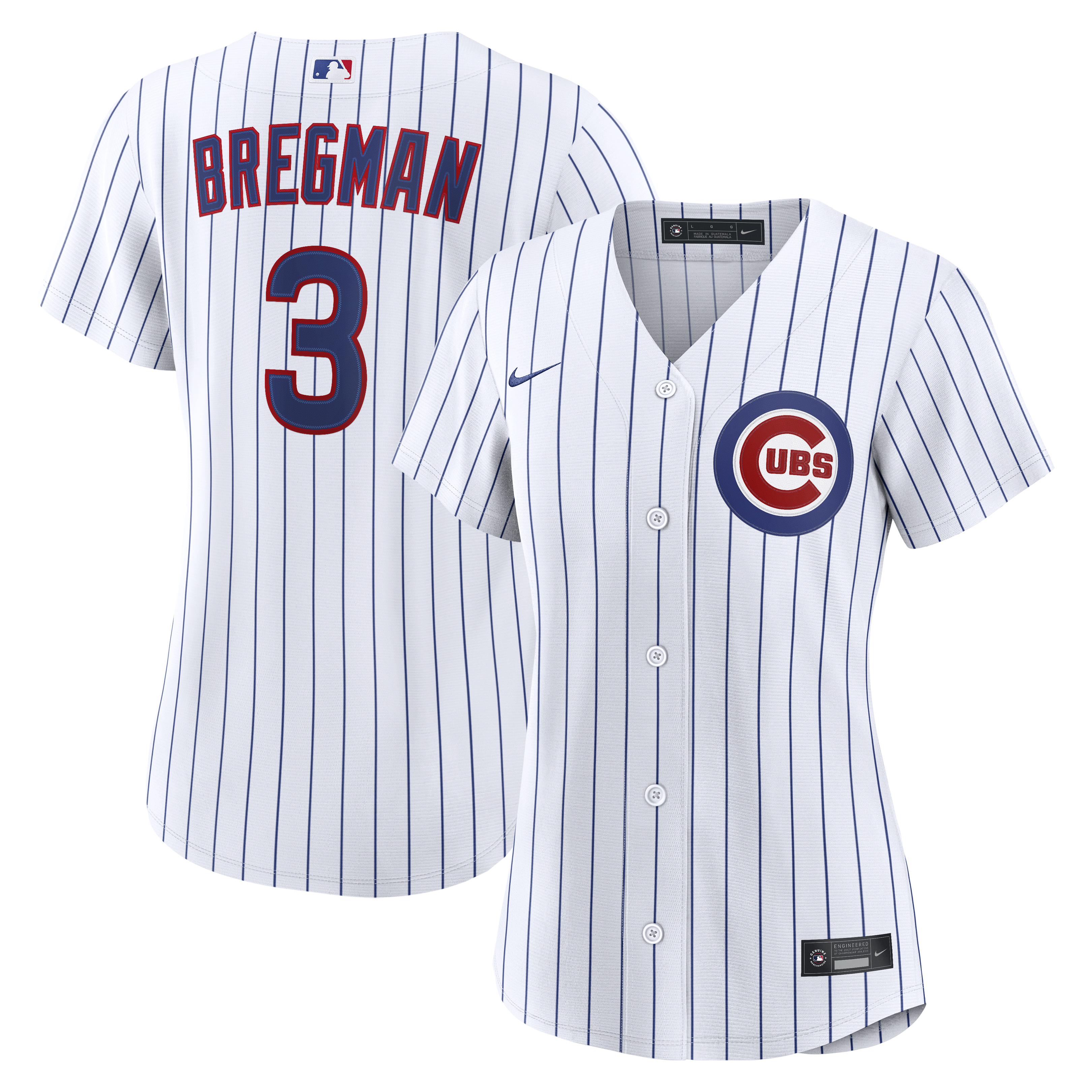 Women's Nike Alex Bregman White Chicago Cubs Home Replica Jersey