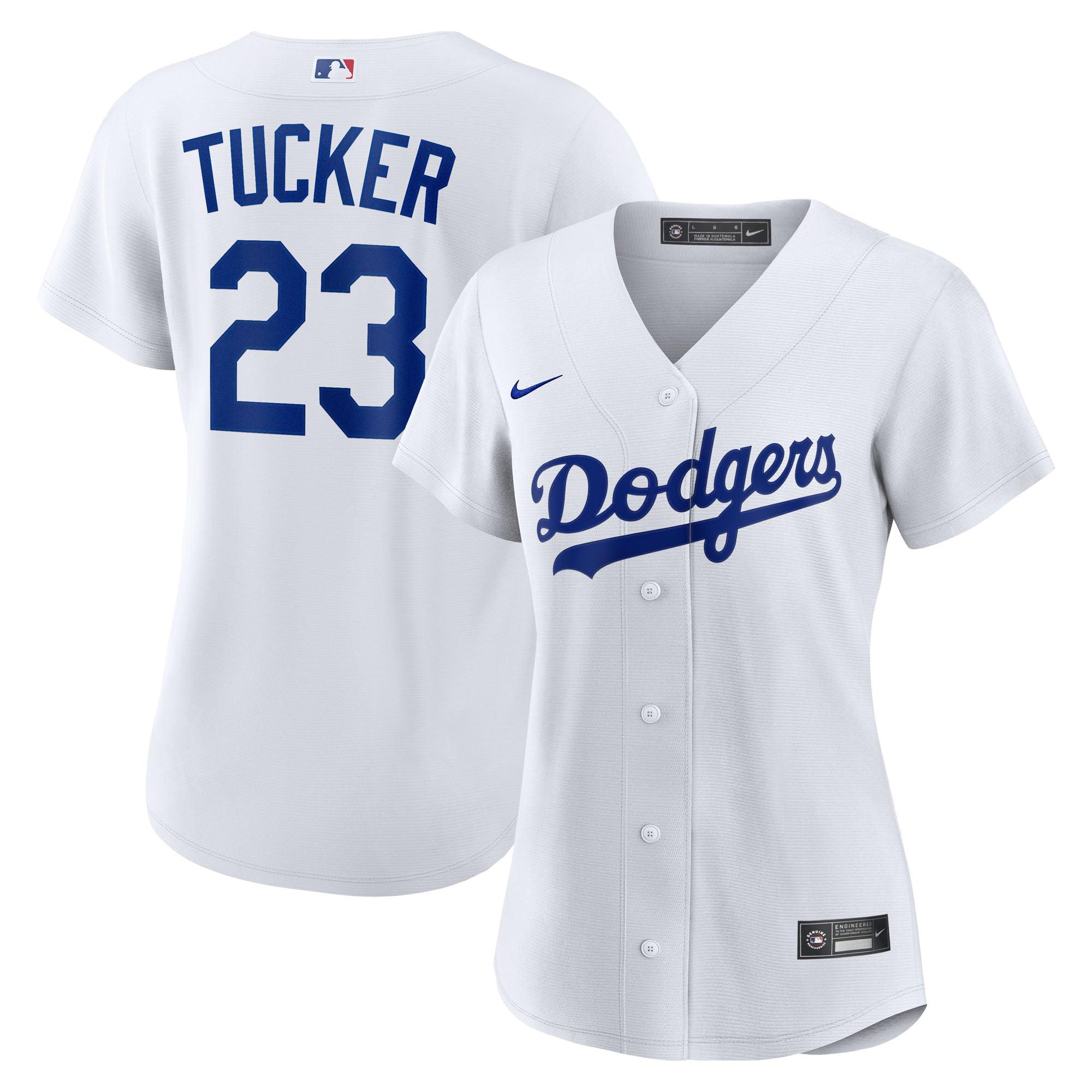 Women's Nike Kyle Tucker White Los Angeles Dodgers Home Replica Jersey