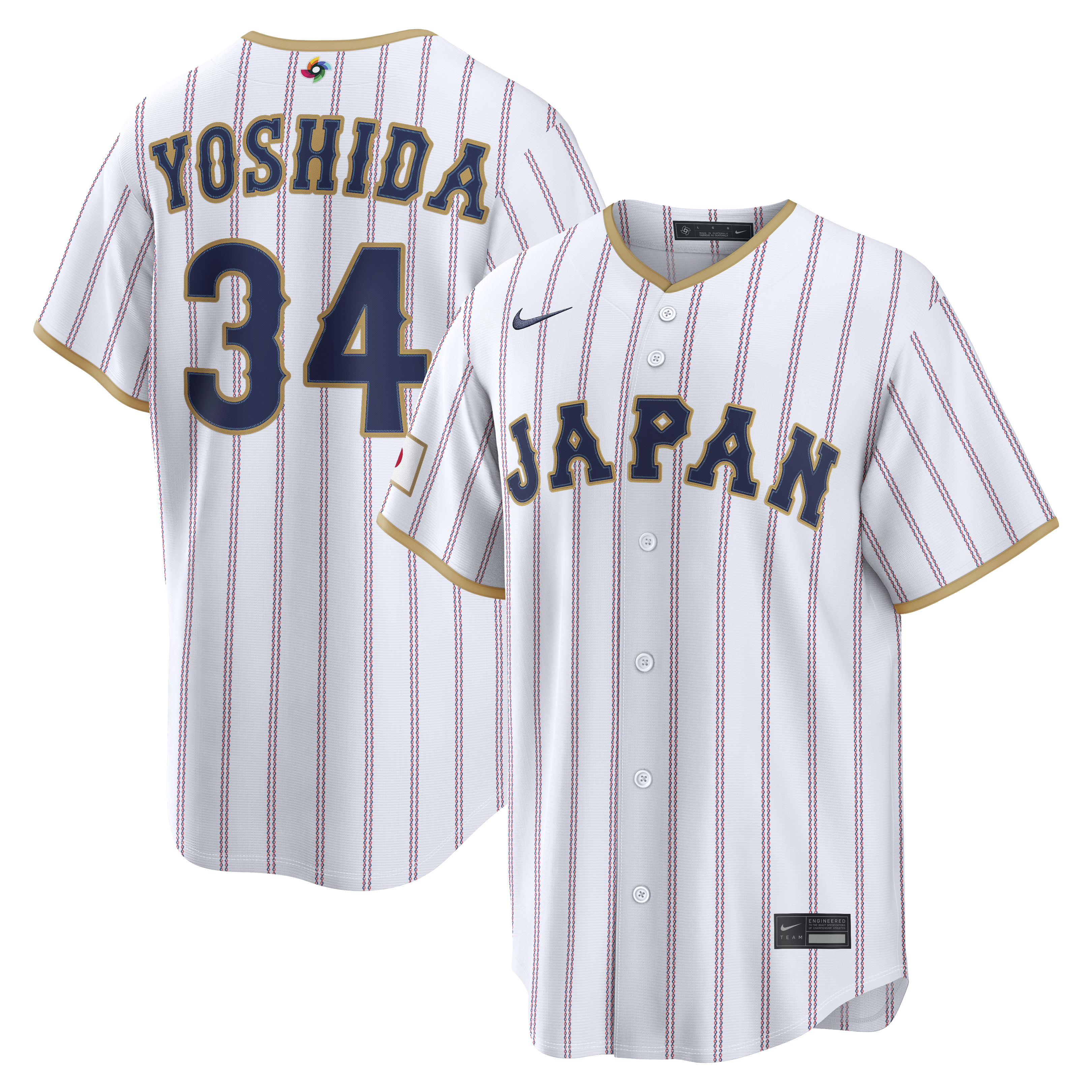 Men's Nike Masataka Yoshida White Japan Baseball 2026 World Baseball Classic Home Stadium Jersey