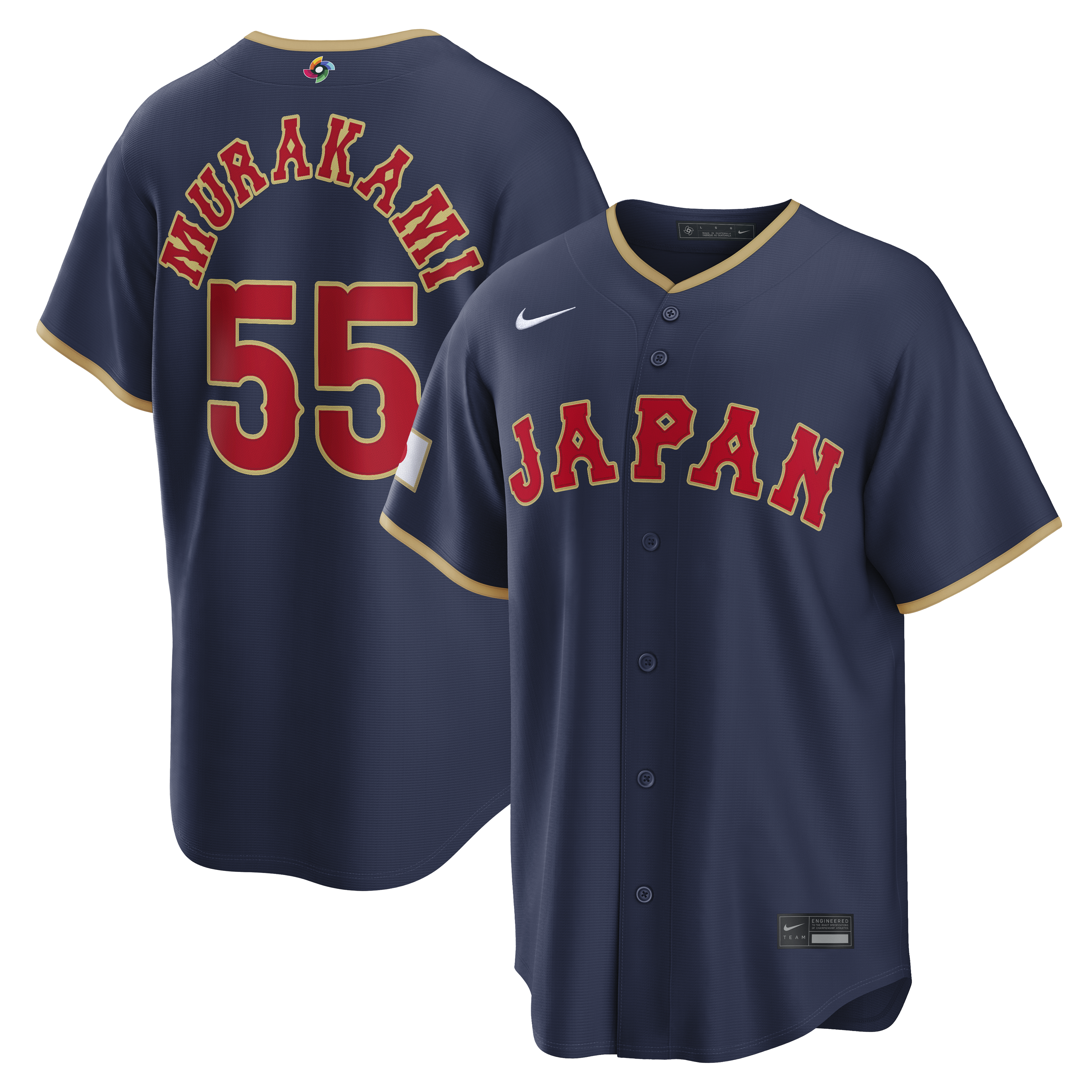 Men's Nike Munetaka Murakami Navy Japan Baseball 2026 World Baseball Classic Road Stadium Jersey