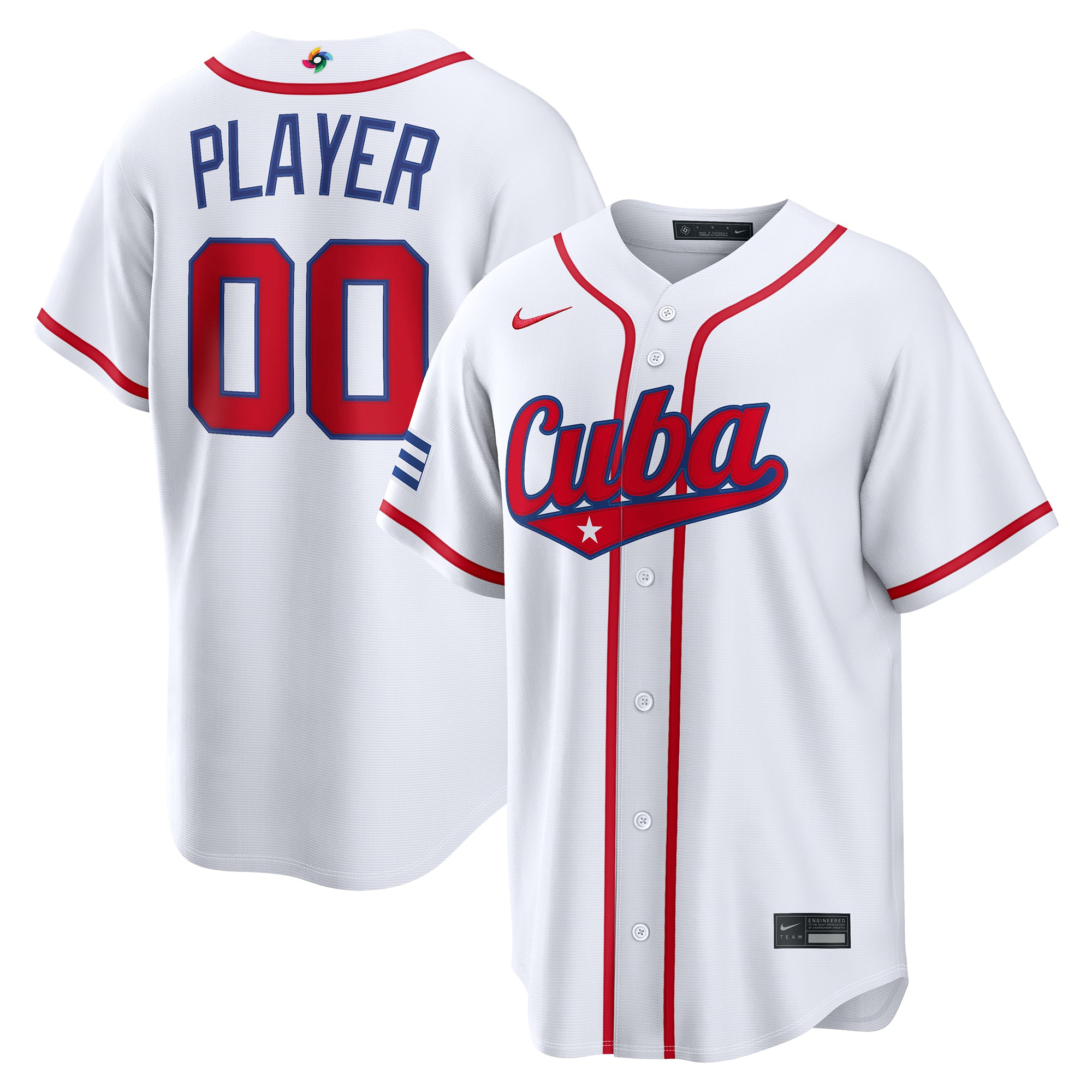 Men's Nike White Cuba Baseball 2026 World Baseball Classic Home Pick-A-Player Jersey